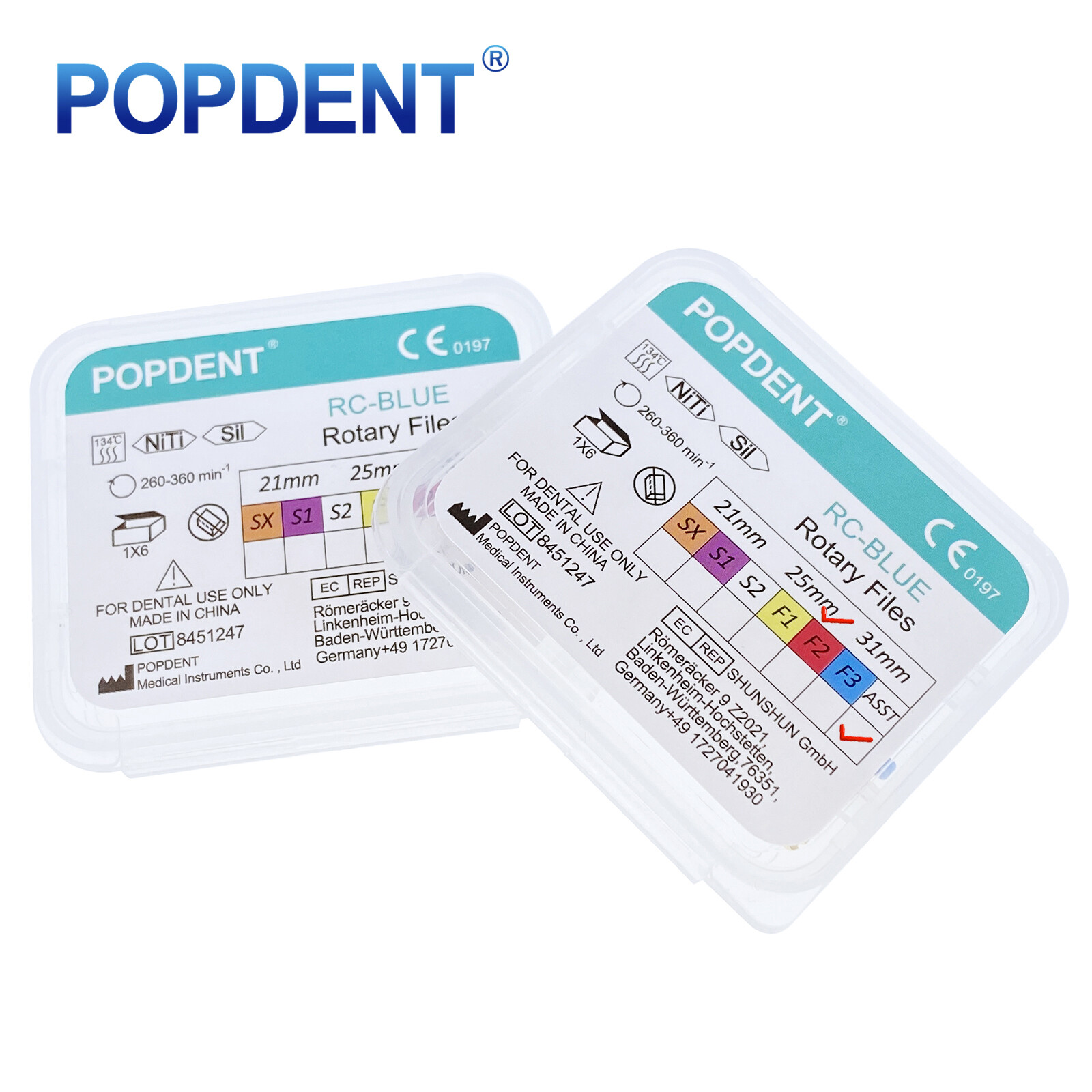 POPDENT Dental Endo Rotary Files X-Pro Gold Taper NITI Endodontic Root Files