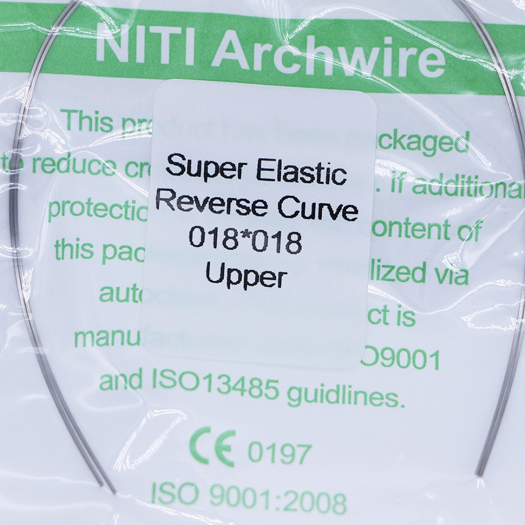 30×Dental Orthodontic Niti Rectangular Arch Wires Reverse Curve 18×18 Upper
