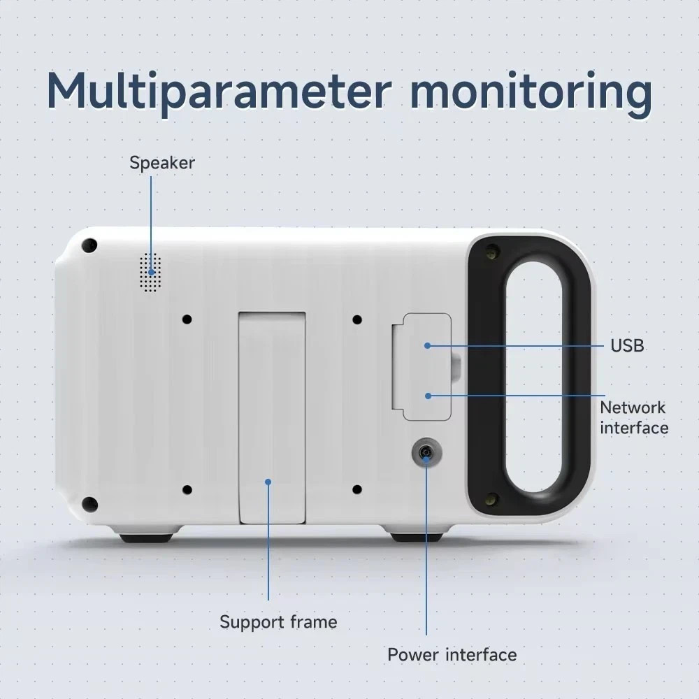 7″ Patient Monitor ICU CCU Vital Sign For Hospital ECG NIBP RESP TEMP SPO2 PR