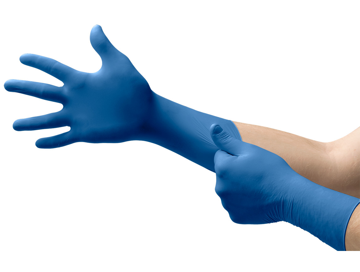 *1,000-Gloves* Microflex Ultra Sense EC PF Nitrile Medium Blue USE-880-M