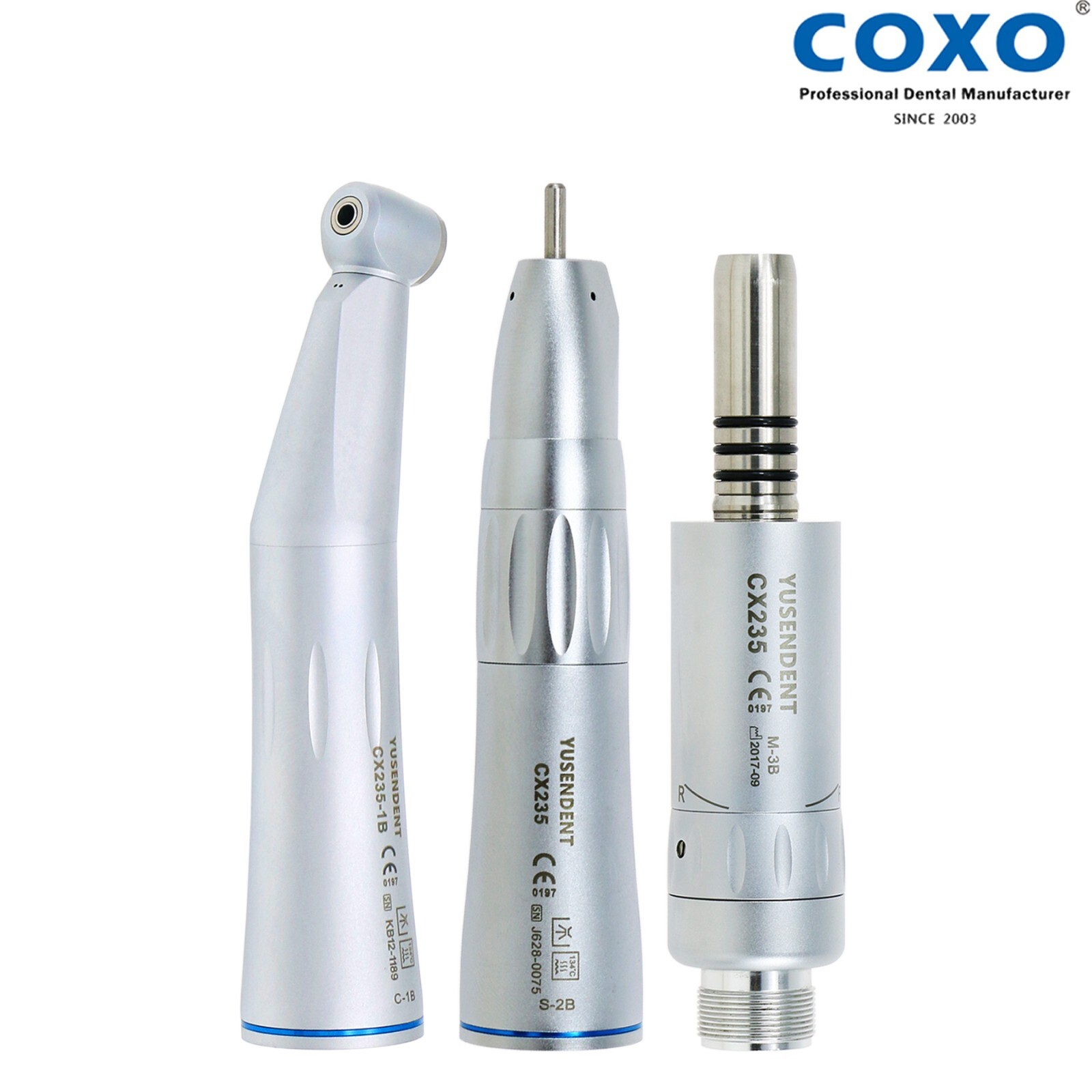COXO Dental Low Speed Contra Angle Straight Handpiece Inner Water Air Motor 2/4H