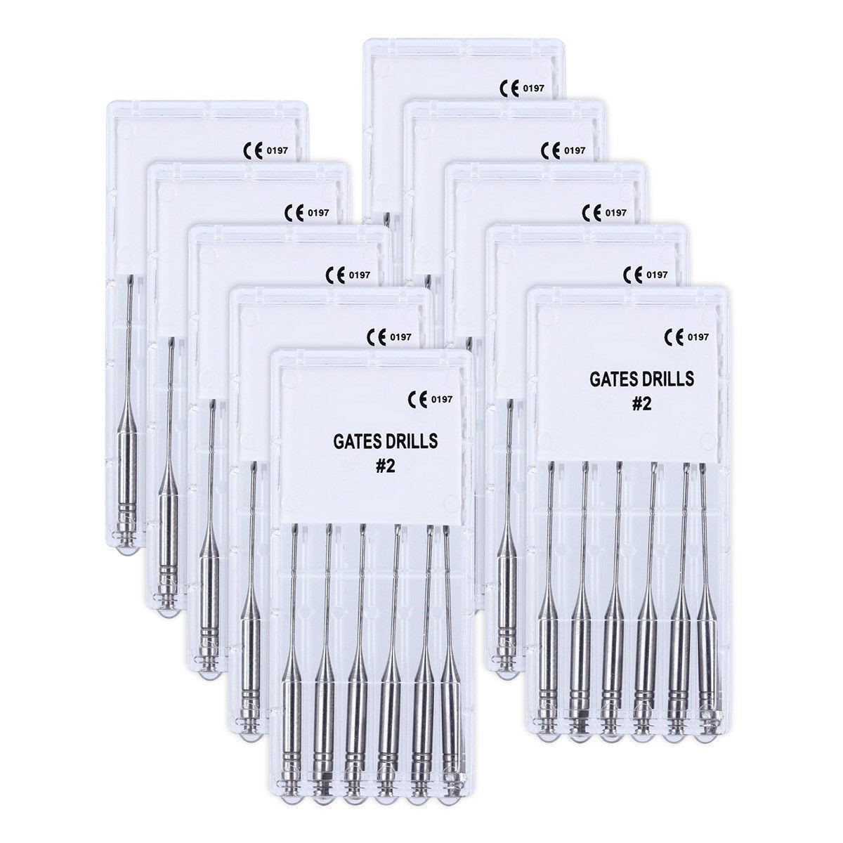Endo Files Dental Peeso Reamers/Glidden Gates Spiral Burs Root Canal Drill 6Pcs