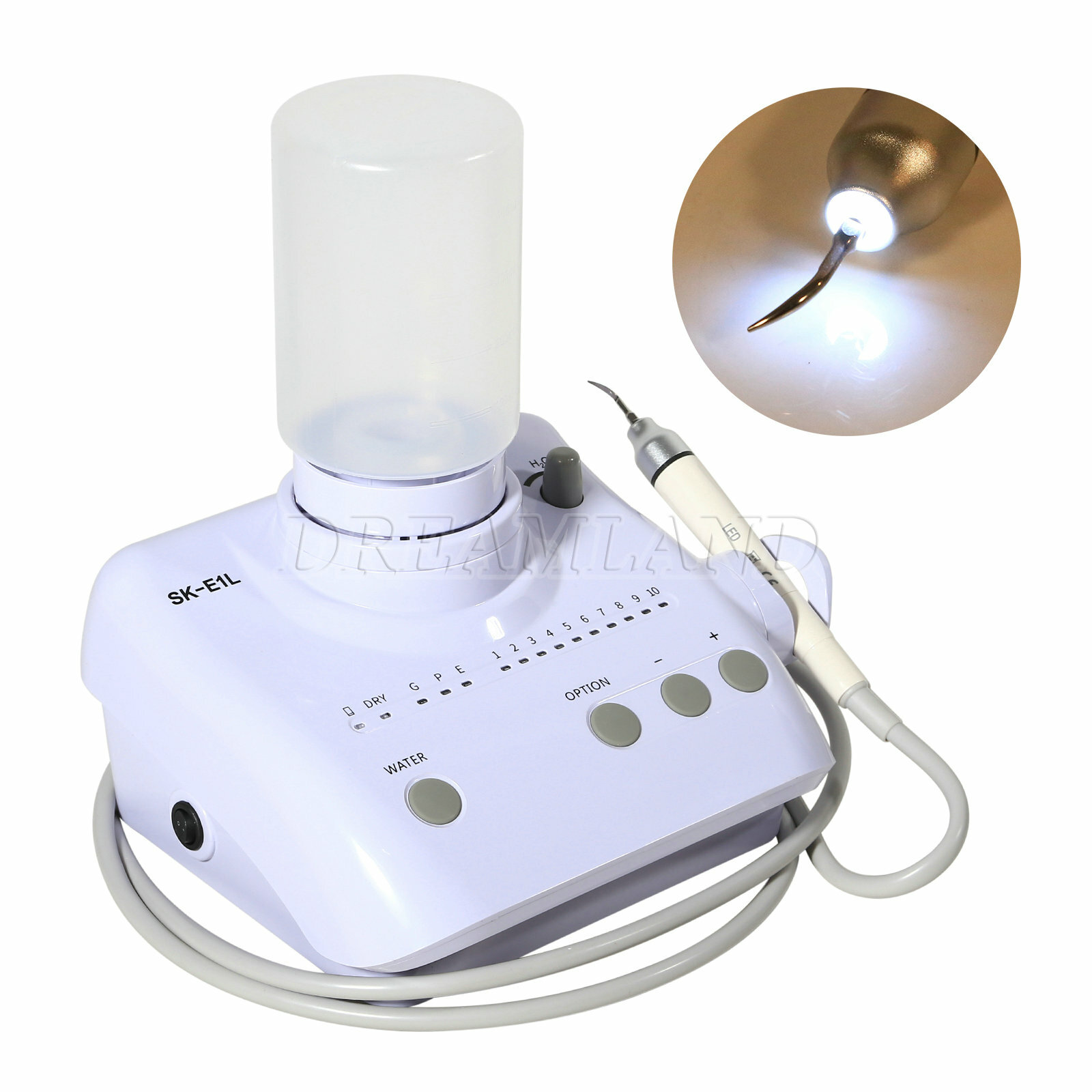 Dental Ultrasonic Piezo Scaler LED Handpiece Water Bottle for EMS E1S