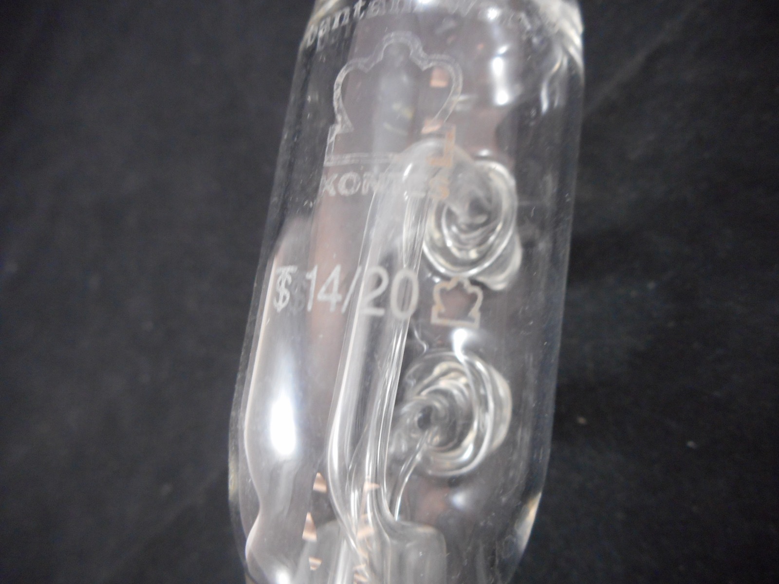 Kimble KONTES Glass Bantam-Ware 100mm Coiled Reflux Condenser 14/20 Joint 283000