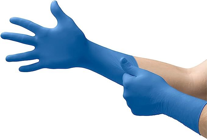 Microflex SafeGrip Powder-Free Latex Exam Gloves Blue – 50CT