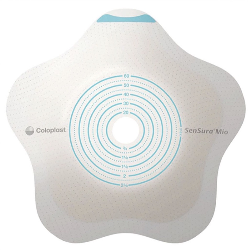 Sensura Mio Convex Flip Ostomy Barrier, 5/8- 1 9/16″~Code Blue Barriers NEW