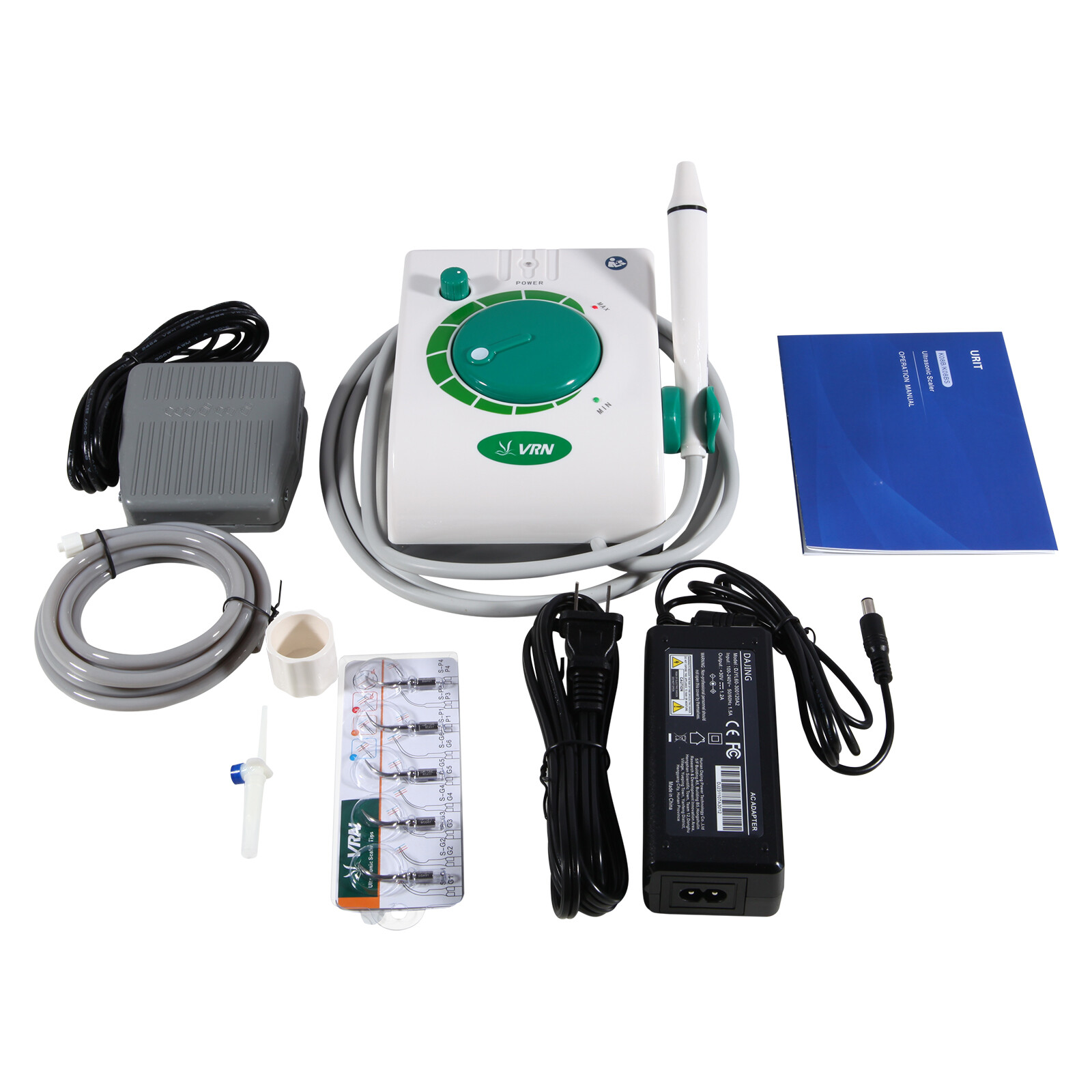 Dental Ultrasonic Piezo Scaler +5*Tips +HP-1 Detachable Handpiece For EMS ns