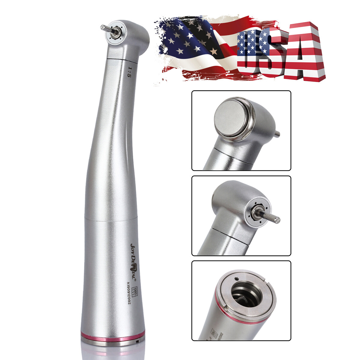 Dental LED Electric Brushless Micro Motor/ 1:5 Increasing Contra Angle Handpiece