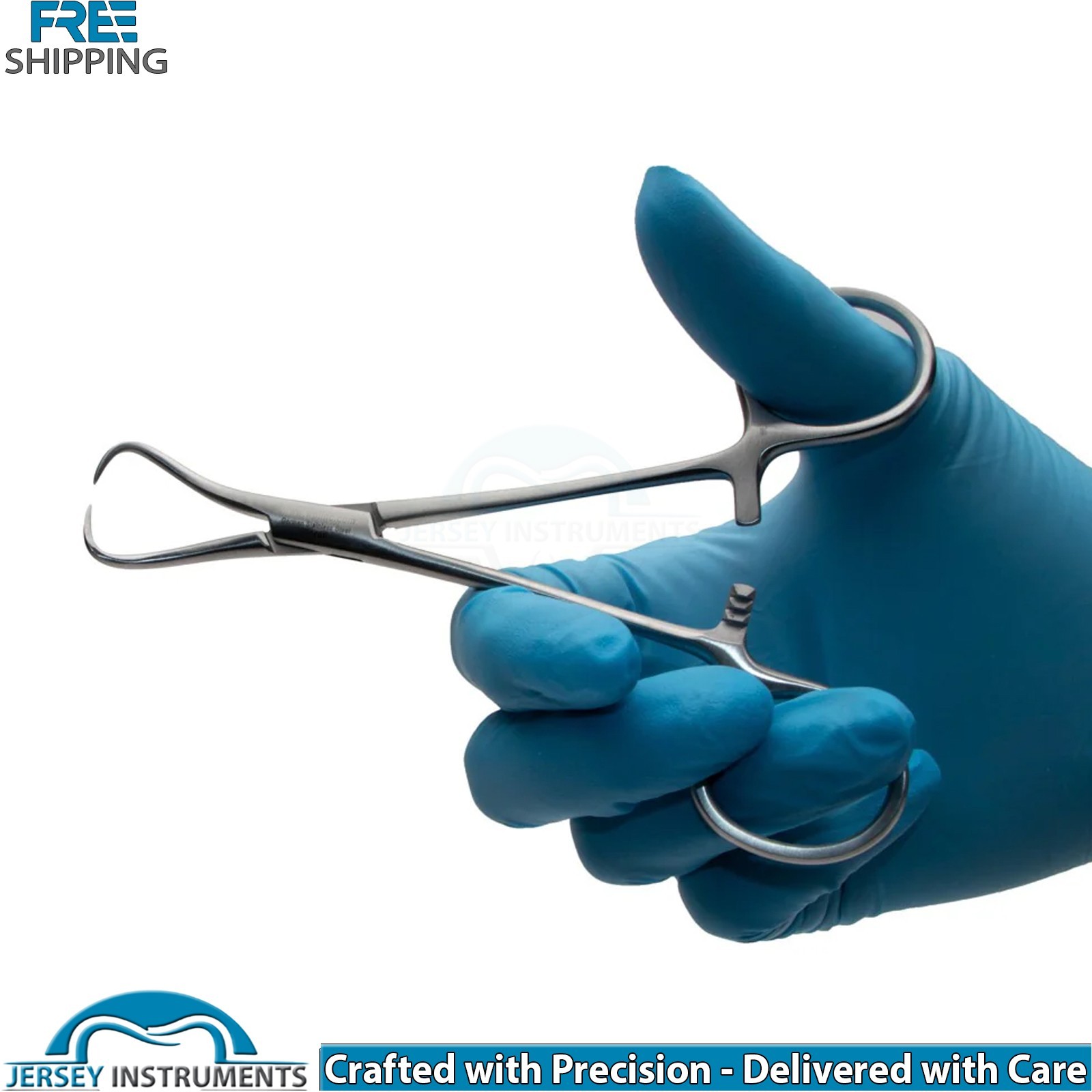 3 Pieces Backhaus Towel Clamp Forceps 13.5cm Surgical Dental Veterinary Tools CE