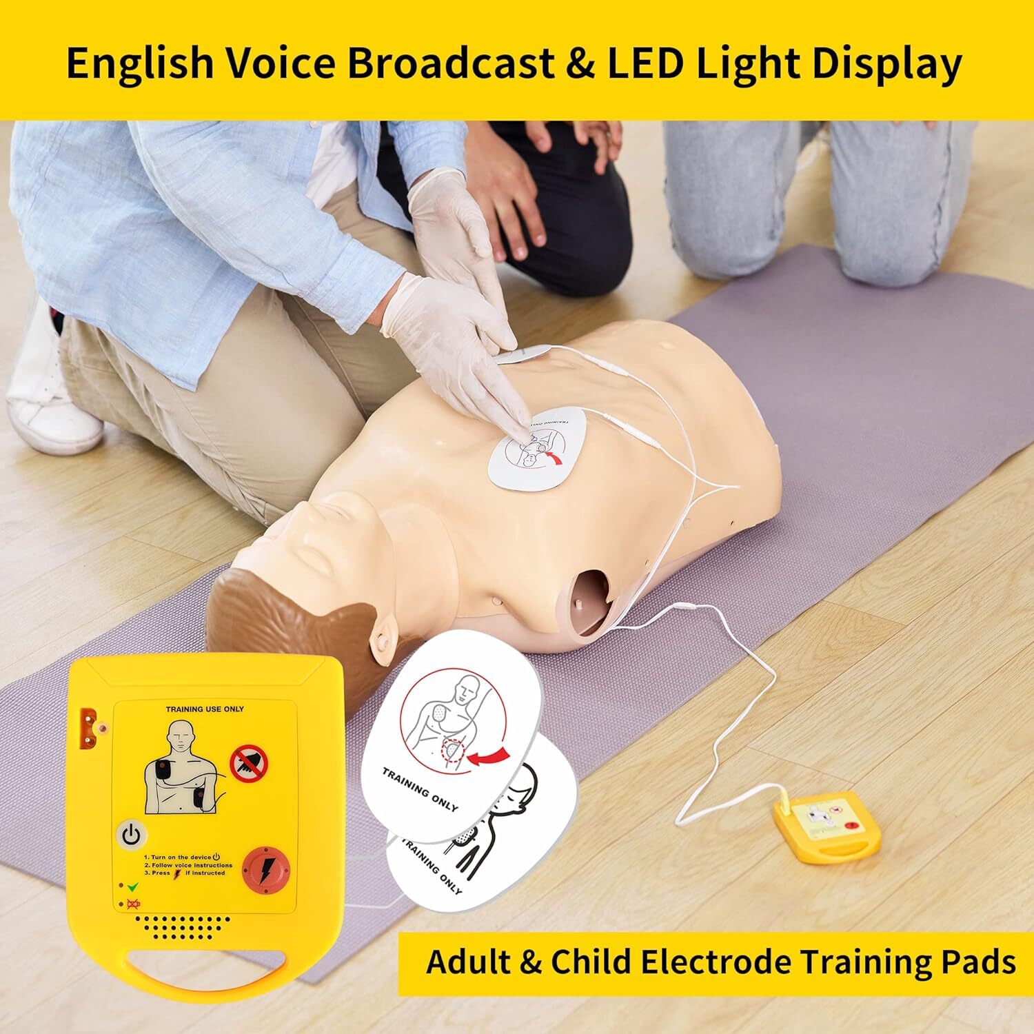 AED Trainer XFT-D0009 Mini Training First Aid Device Teaching Machine Train Kits