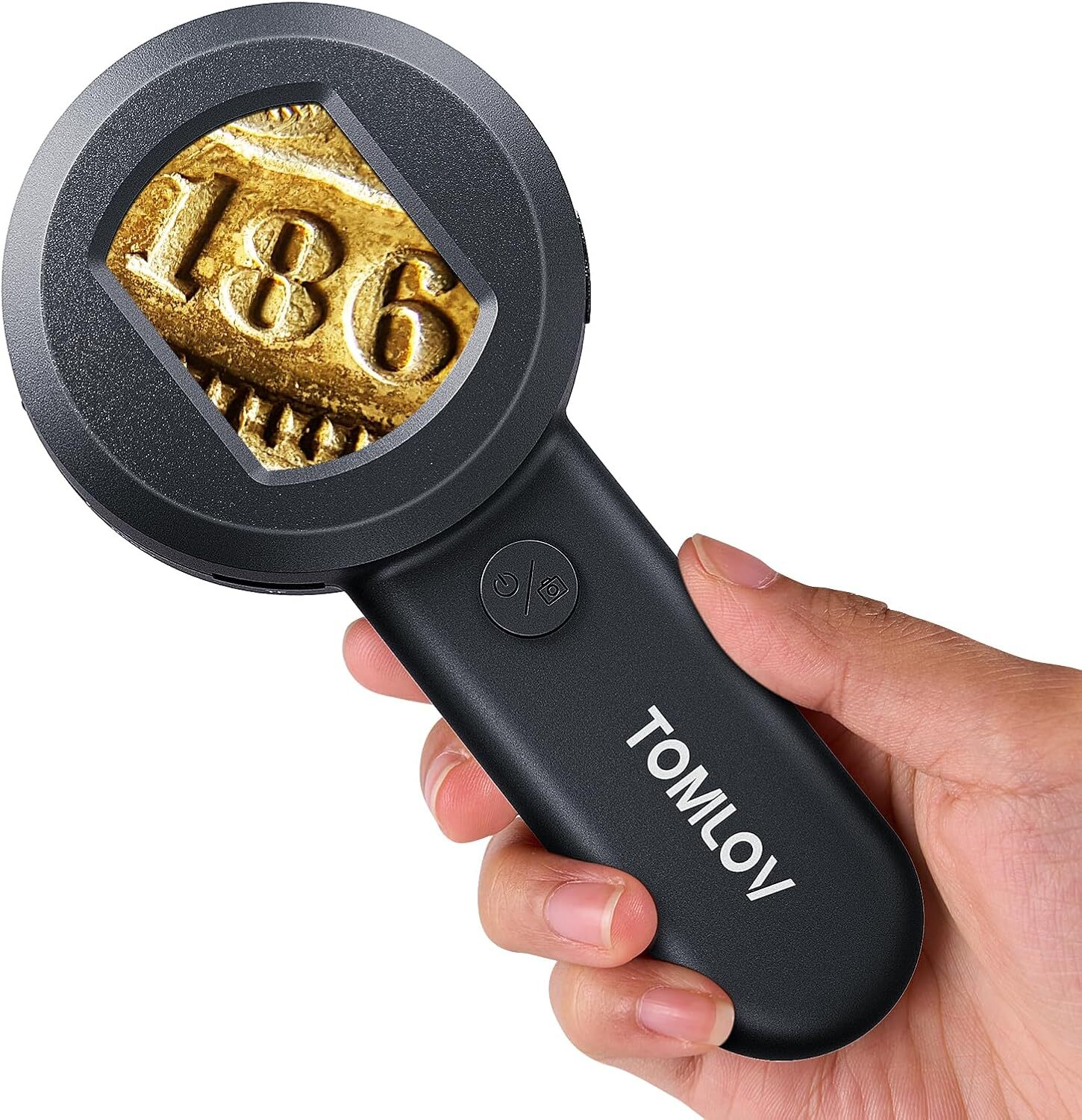 Microscope for Kids, 2″ IPS Screen 100X Handheld Digital Microscopes HD Pocket