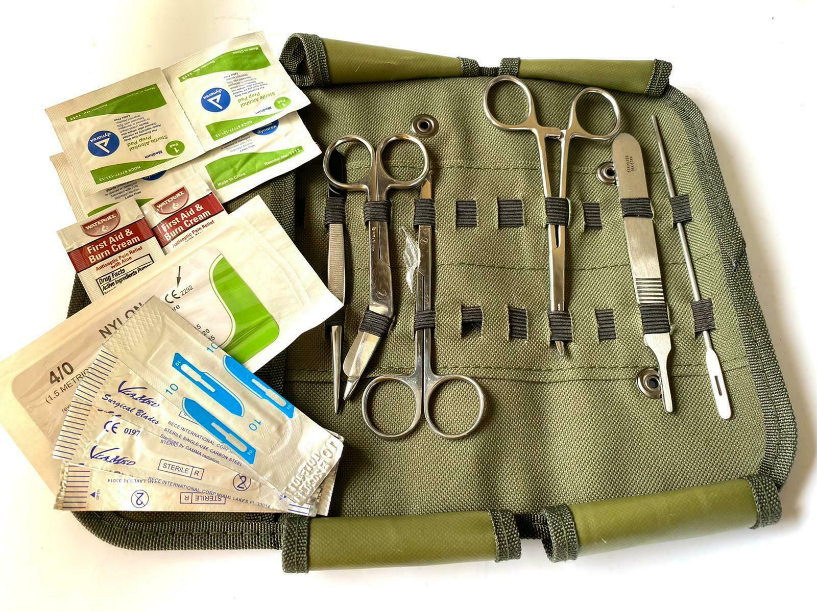 20 pcs US Military Style Surplus Emergency Survival Kit and Molle Pouch