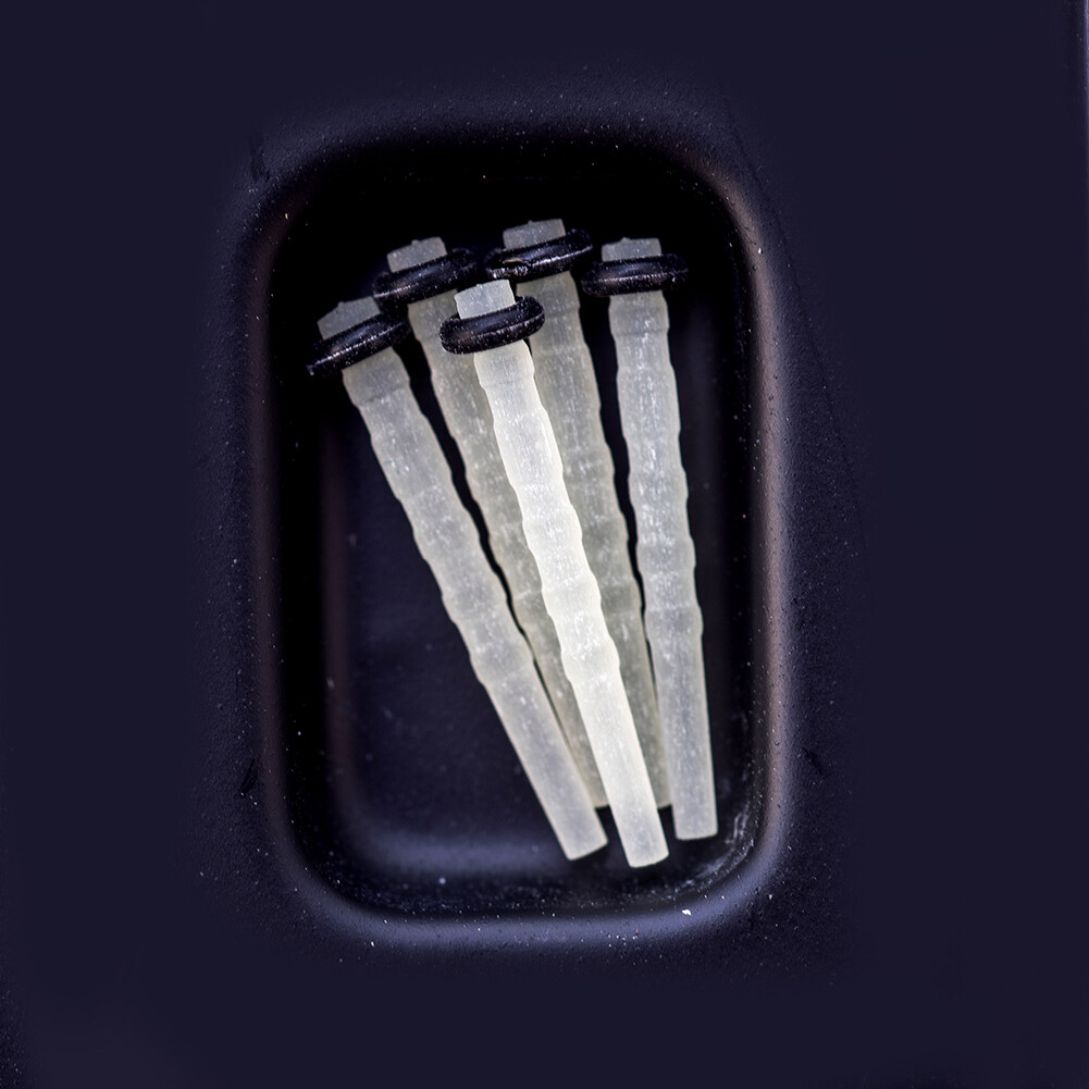 Easyinsmile Dental Fiber Post Endodontic Quartz Glass Screw Piles With 4 Drills