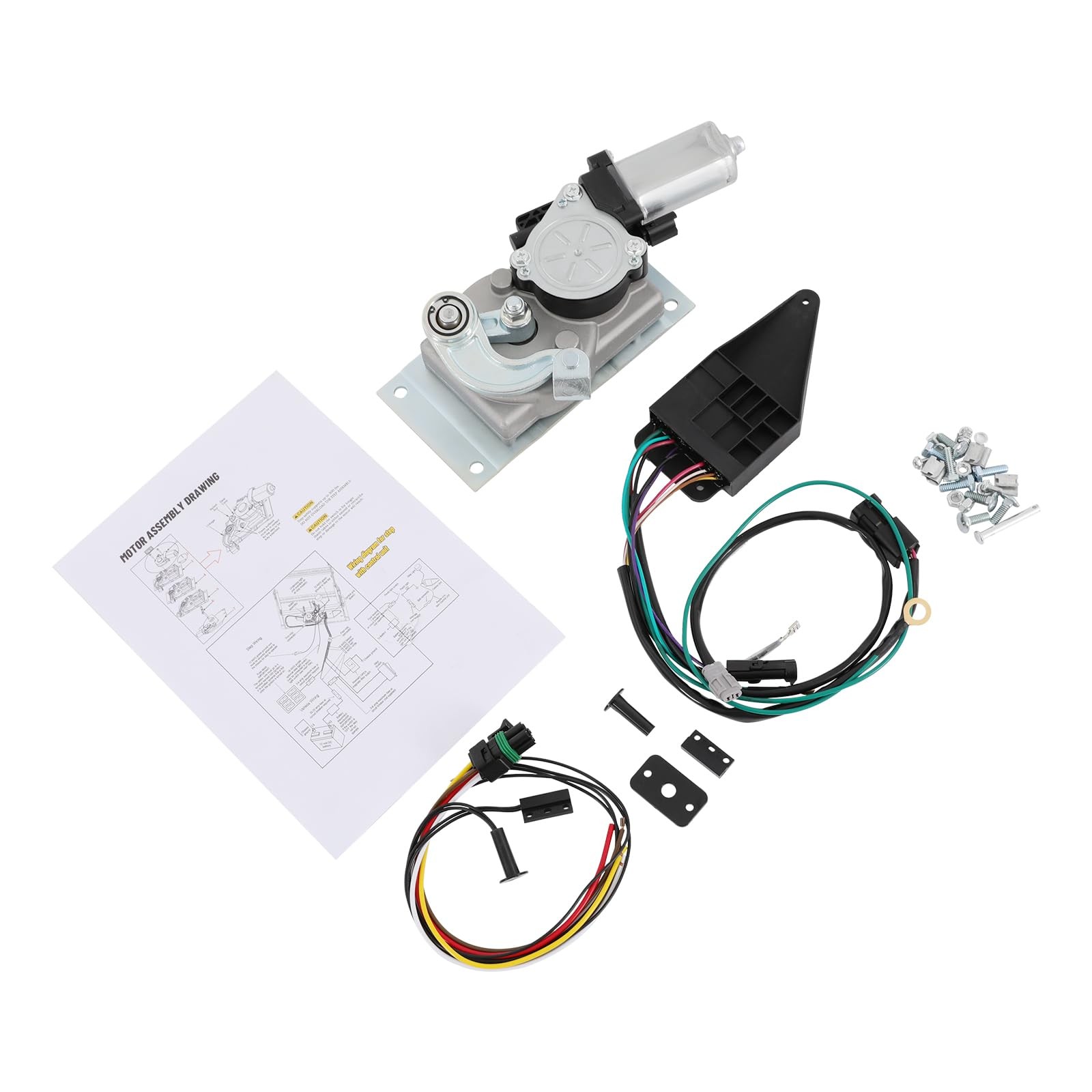 RV Step Motor Kit with Gearbox Control Unit for Motorhome Stairs Easy Assembly