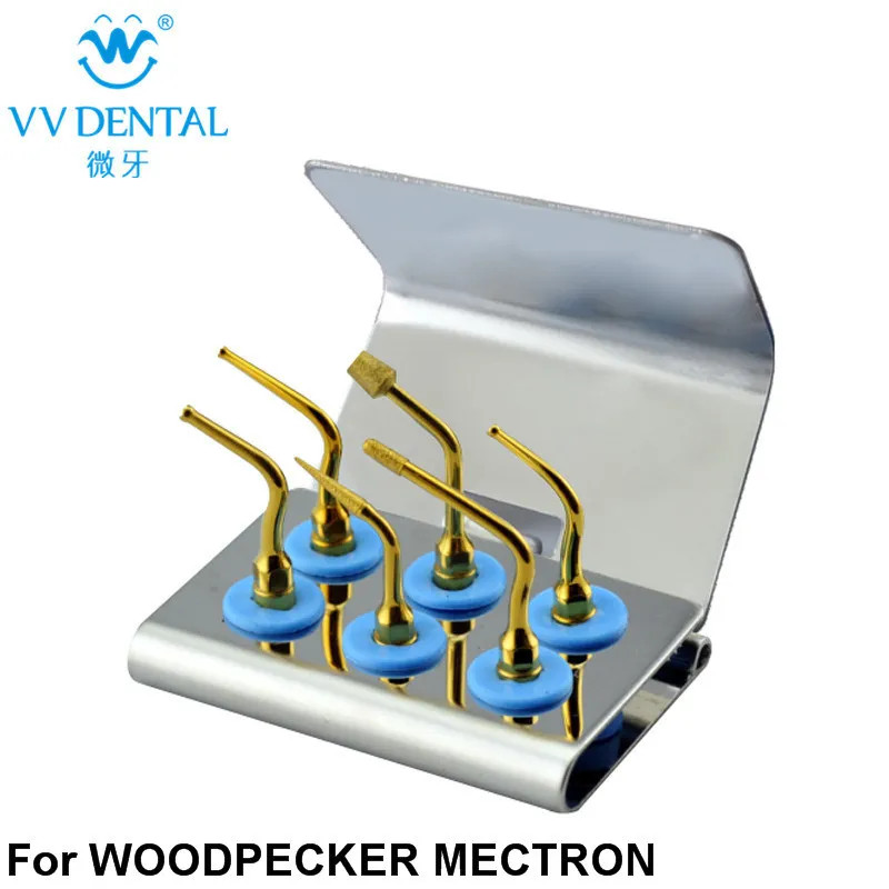 Dental Ultrasonic Piezo Bone Surgery Rhinoplasty Tips 6 Pcs Set fit Woodpecker