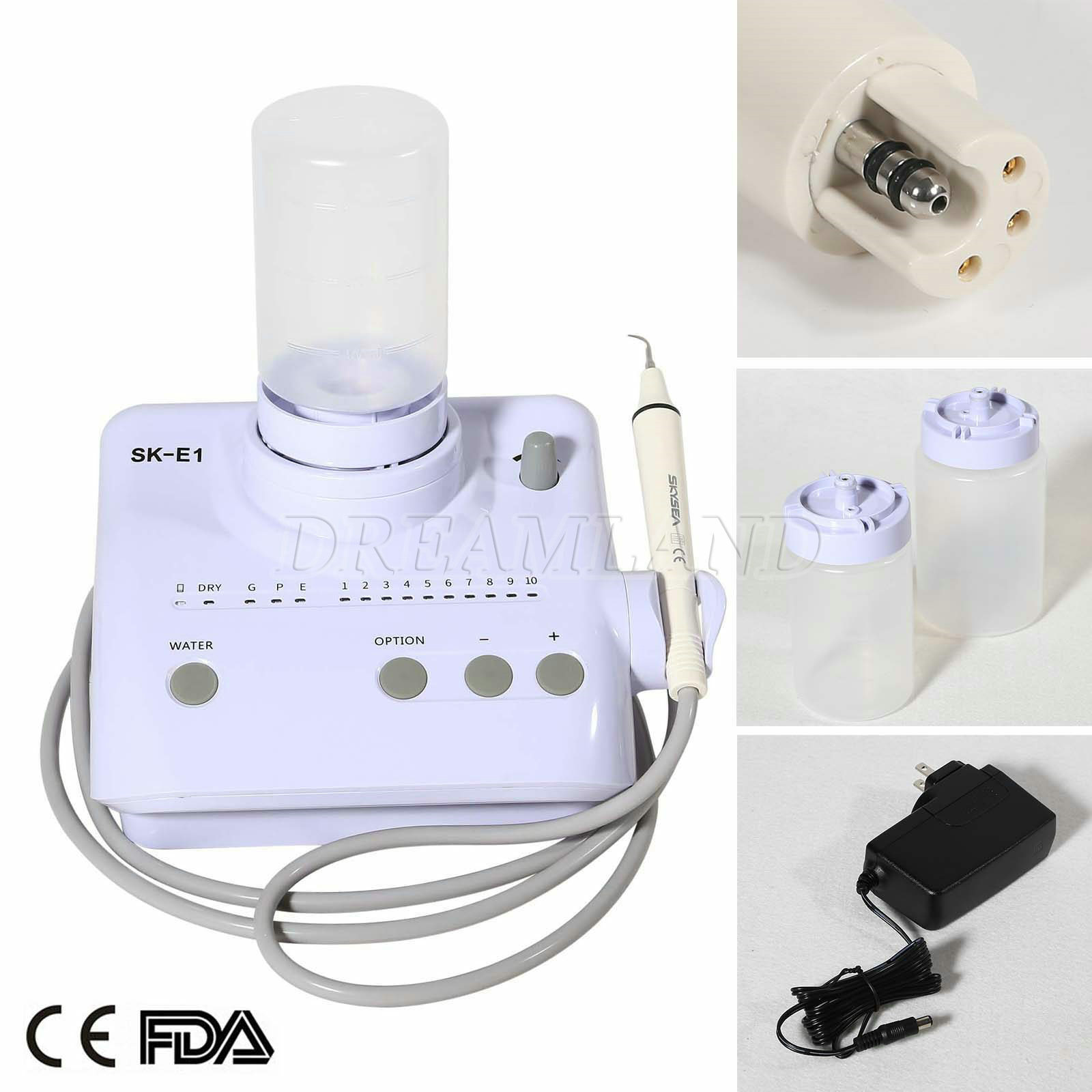 2typeS E1/E2 Dental Ultrasonic Piezo Scaler w/ Handpiece Tips fit EMS Cavitron X