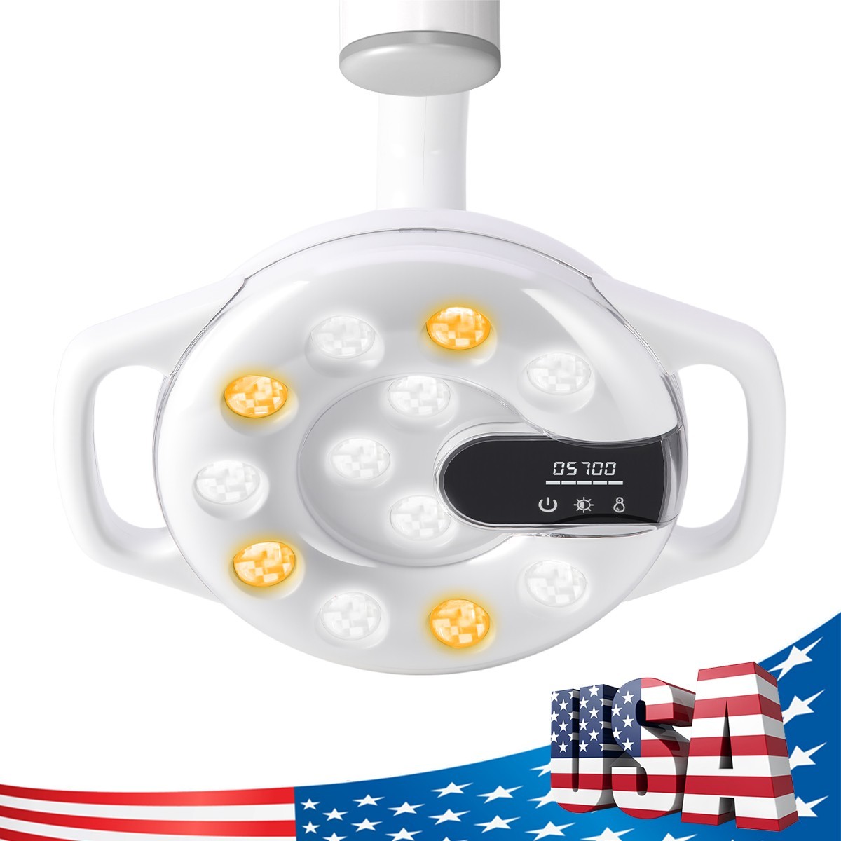 20W Dental 12 LED Lamp Oral Light Ra95 Lamp For Unit Chair Adjustable Brightness