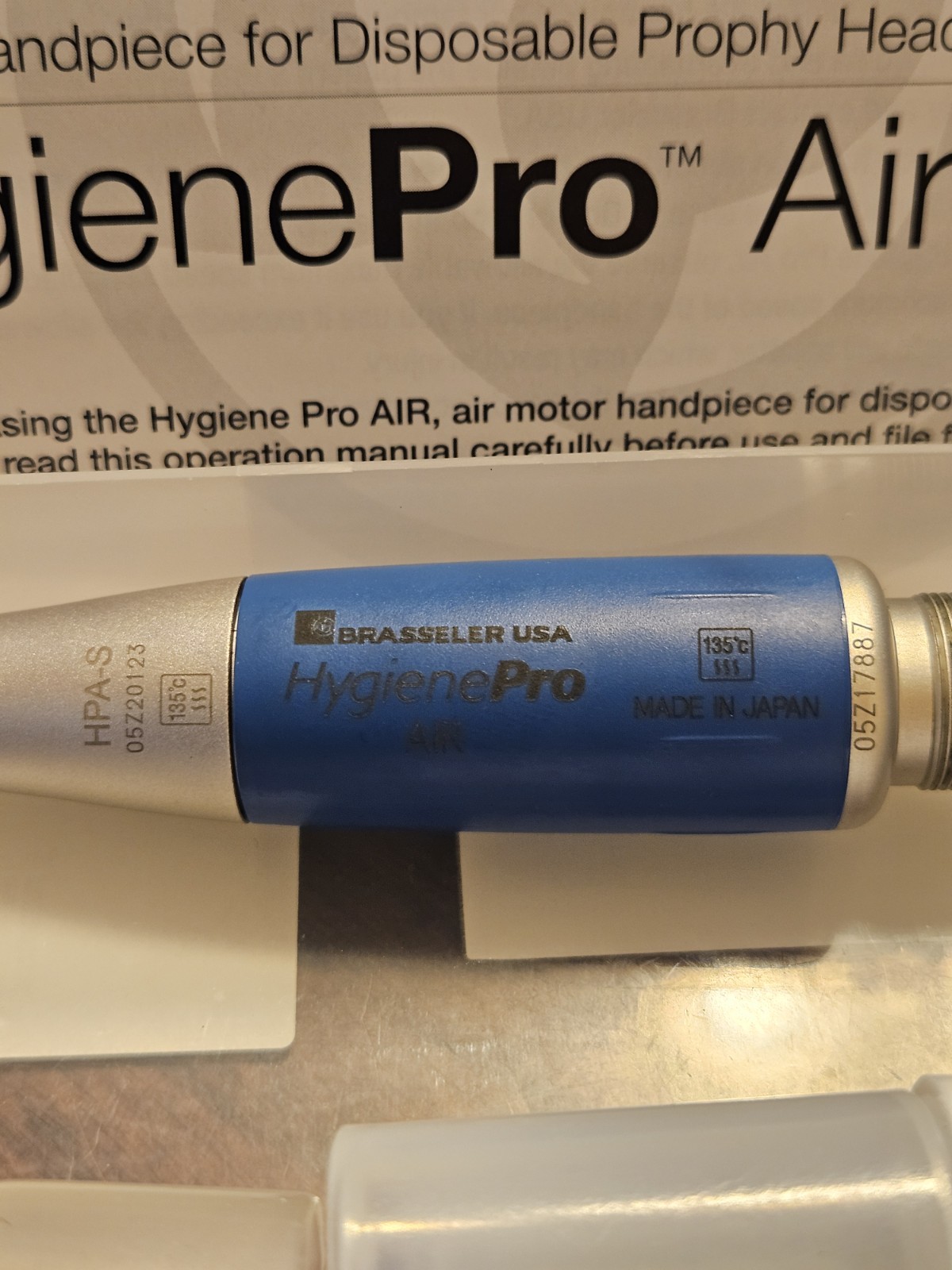 BRASSELER Dental “HYGIENE PRO” MOTOR & 2xNOSE CONE & Cavitro. 30k Steri-Mate