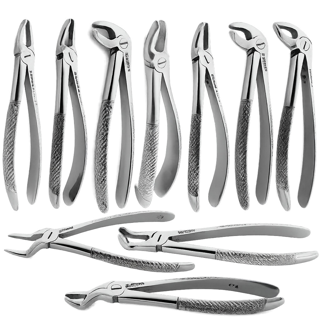 Dental Tooth Extraction Forceps Lower Molar Pliers Extraction Surgical Tools Kit