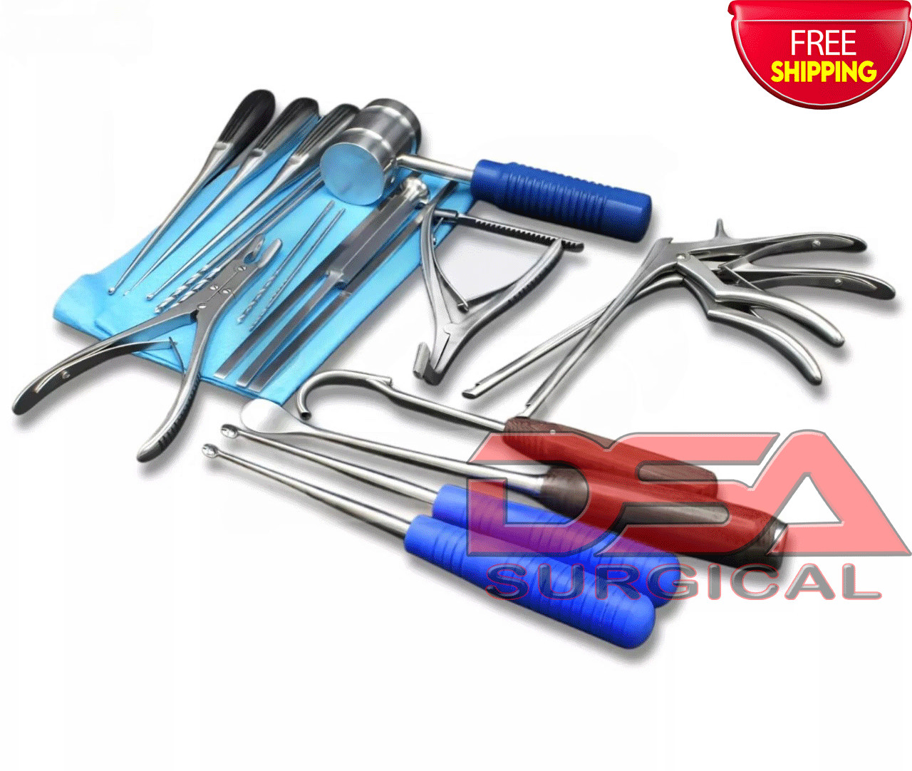 Basic Orthopedic surgery instruments 20 Pieces Set