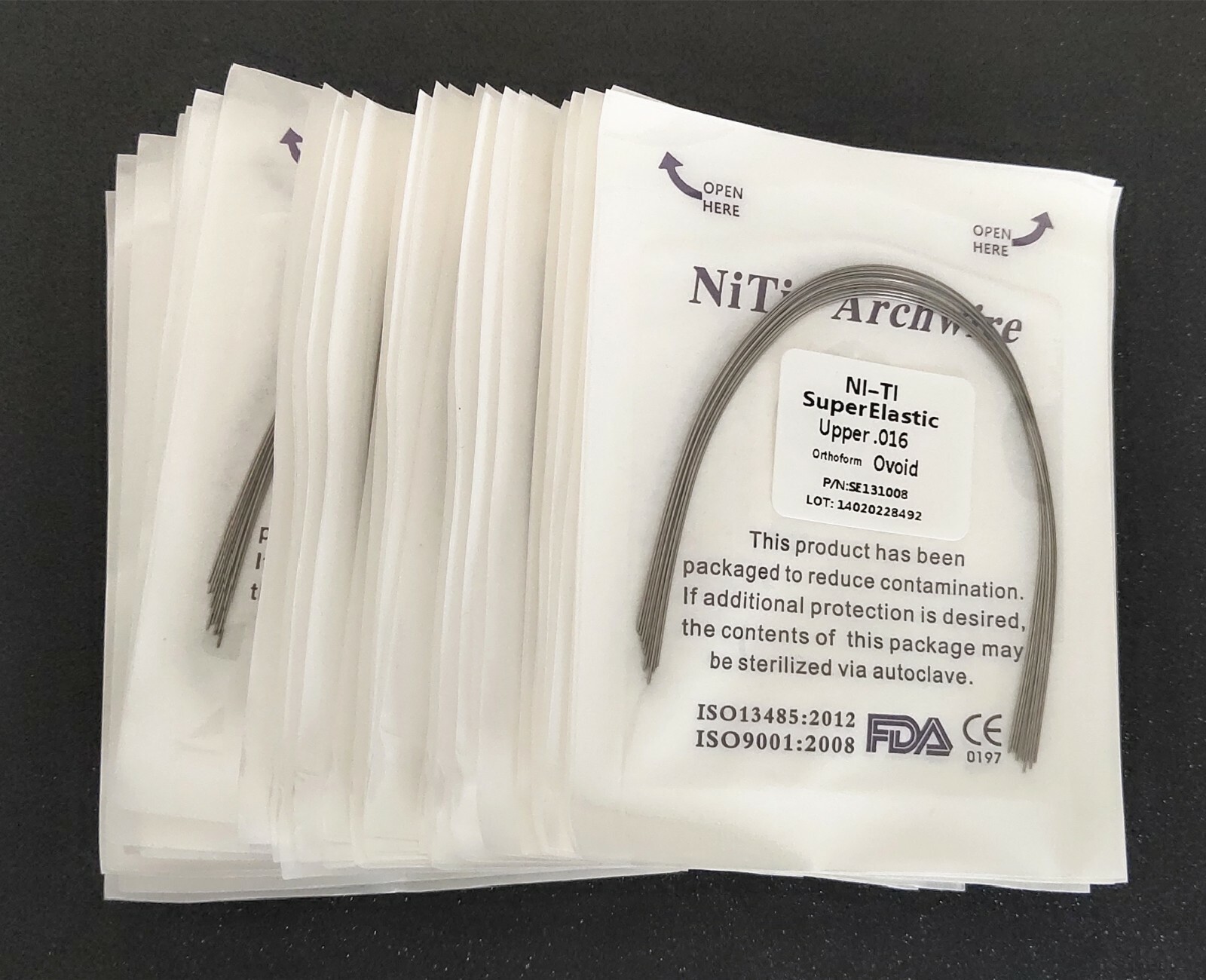 20 Packs Dental Orthodontic Super Elastic Wire Niti Round Arch Wires Ovoid Form