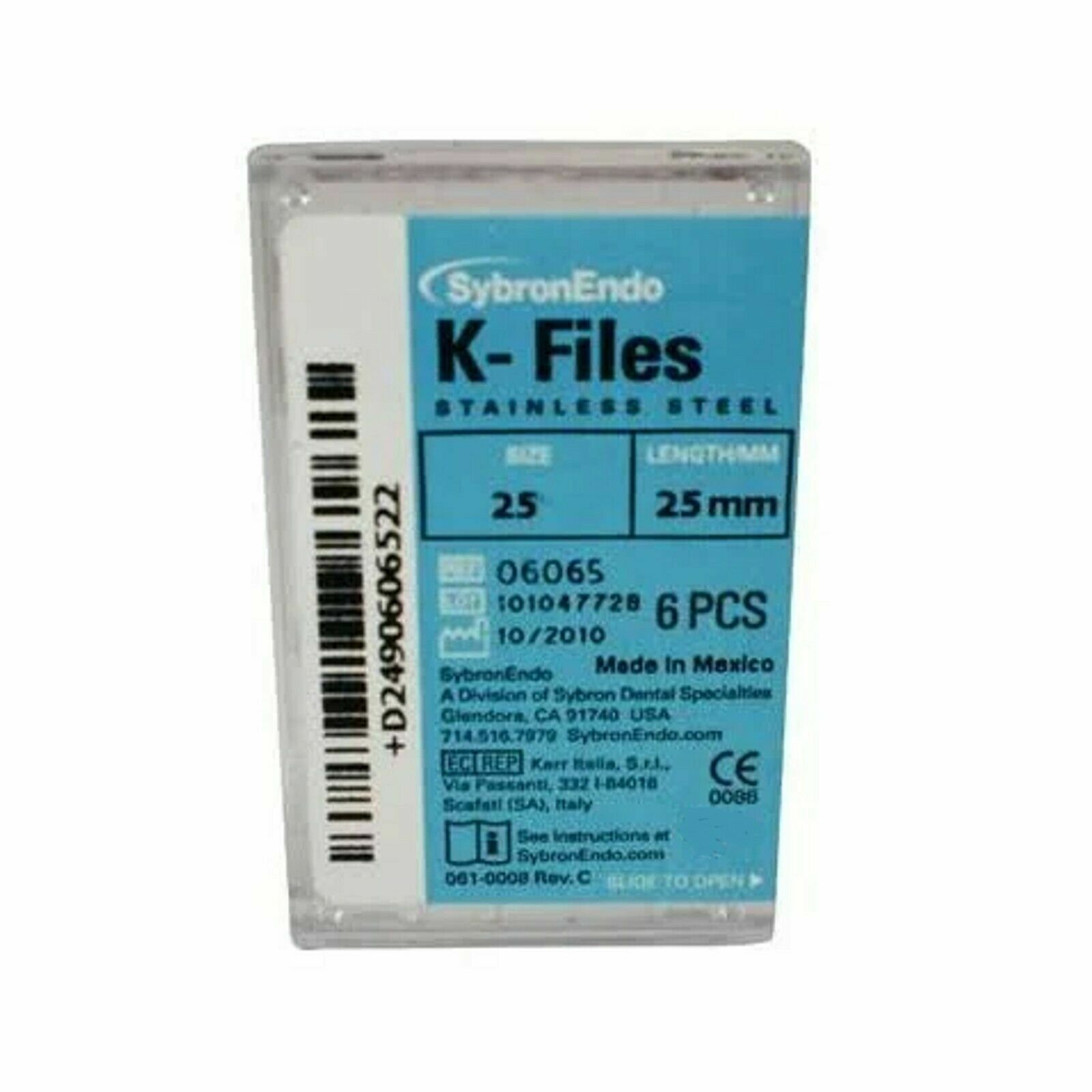 10 boxes K-FILE SybronEndo KERR Dental K-Files Box of 6 units.