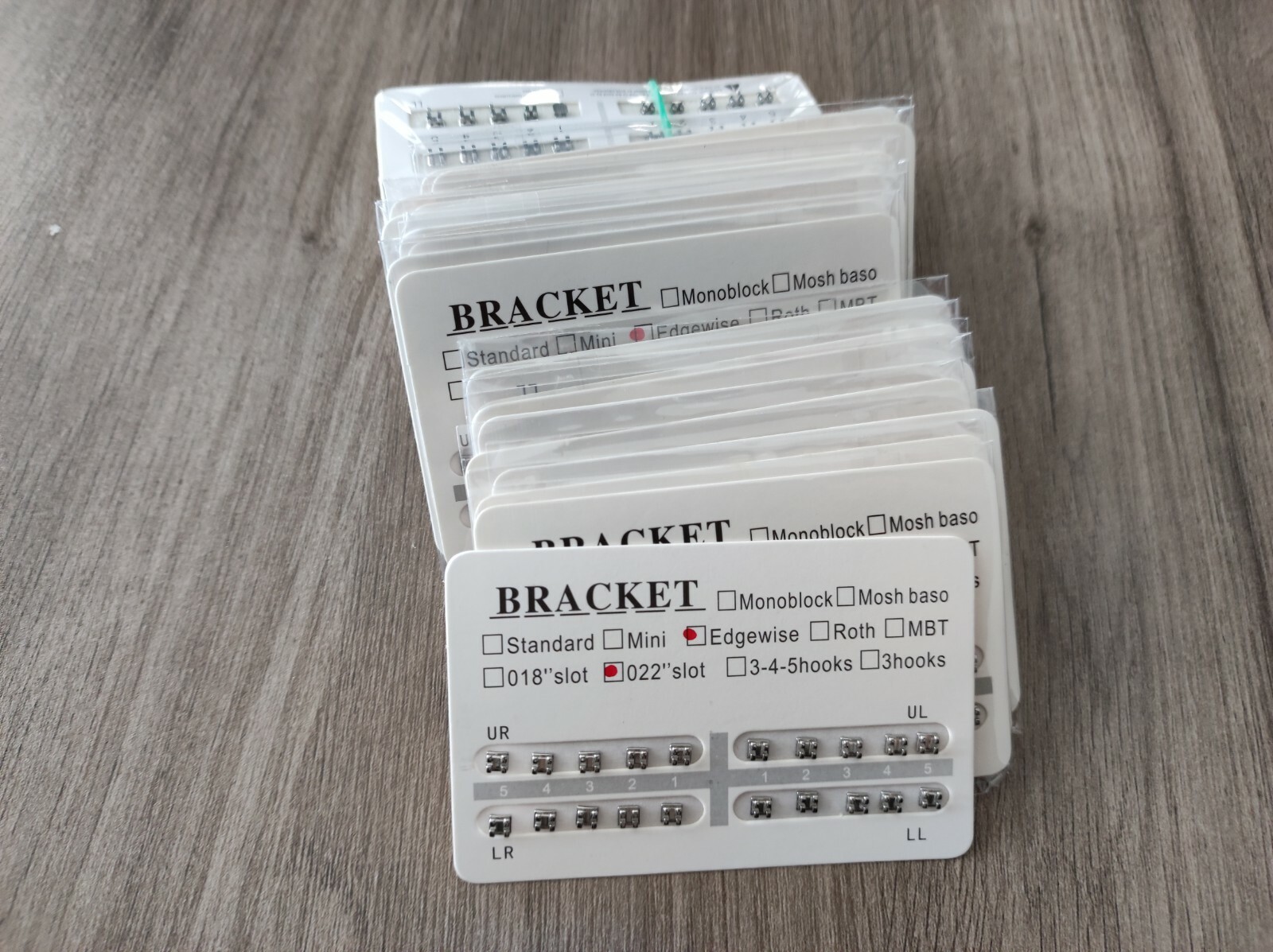 50Sets Brackets Standard Edgewise 022 Slot no Hook Dental Orthodontics Braces