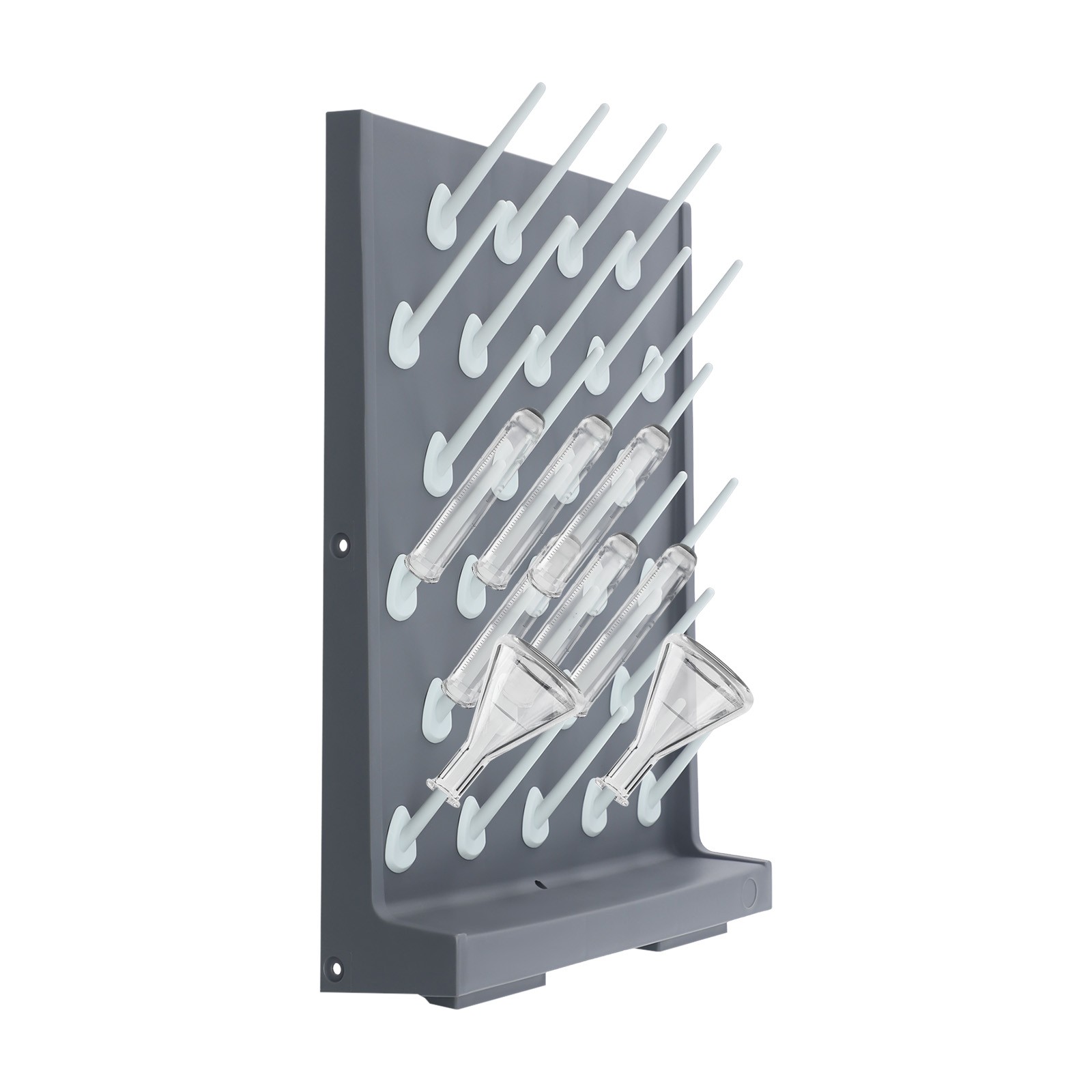 27 Pegs Durable 2*Laboratory Drying Rack PP Material Anti-corrosive 55*40*12cm