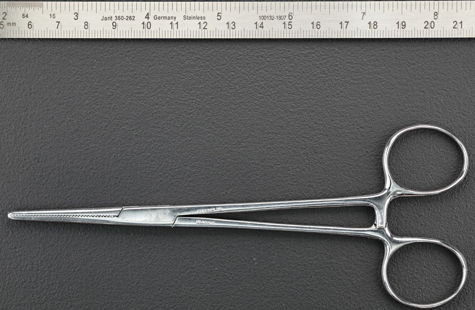 Codman 33-4110 Rochester-Ochsner Forceps, Straight, 1×2 Teeth, 167mm (6.5″)