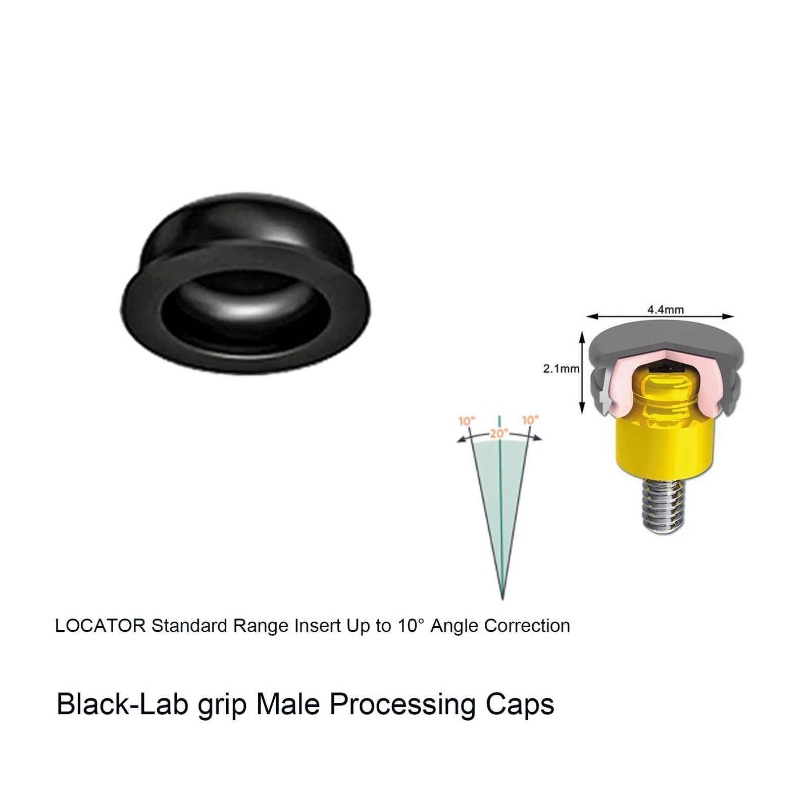 US Zest Locator system Male Cap Inserts 20Pcs Standard Replacement Compatible