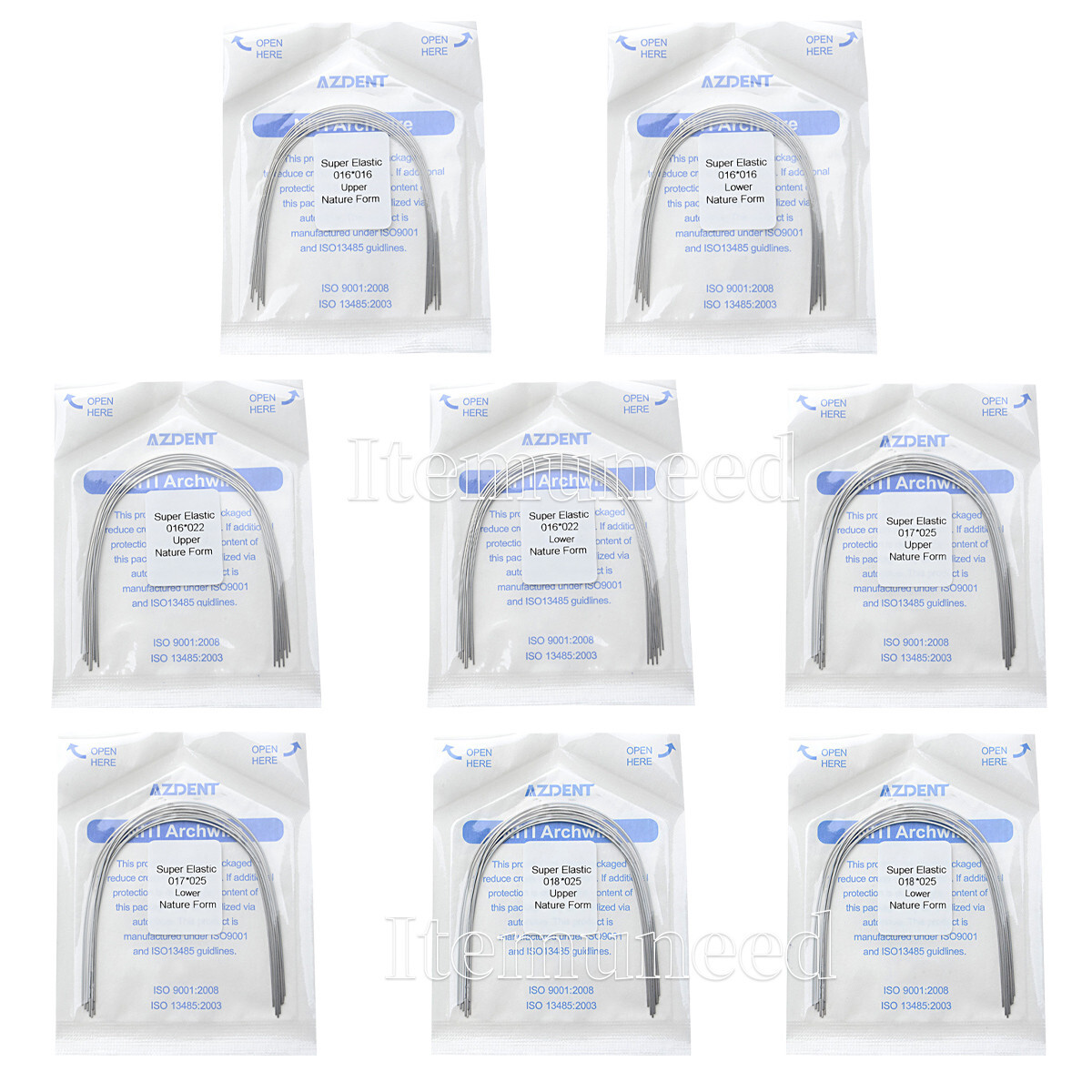 Dental Orthodontic Super Elastic Niti Rectangular Nature Arch Wires AZDENT