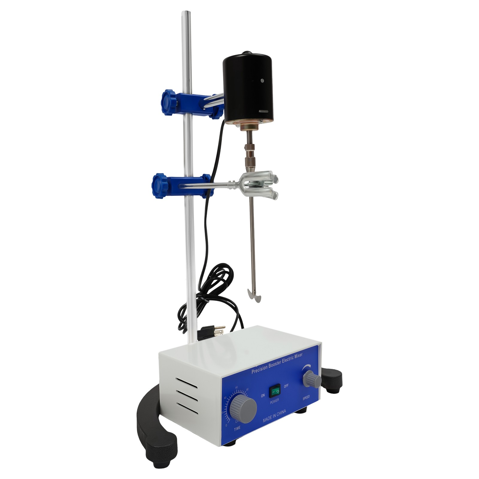 Overhead Lab Stirrer, 100W 2800 RPM, 2.64 Gal Capacity, Digital Timer, 0-120 Min