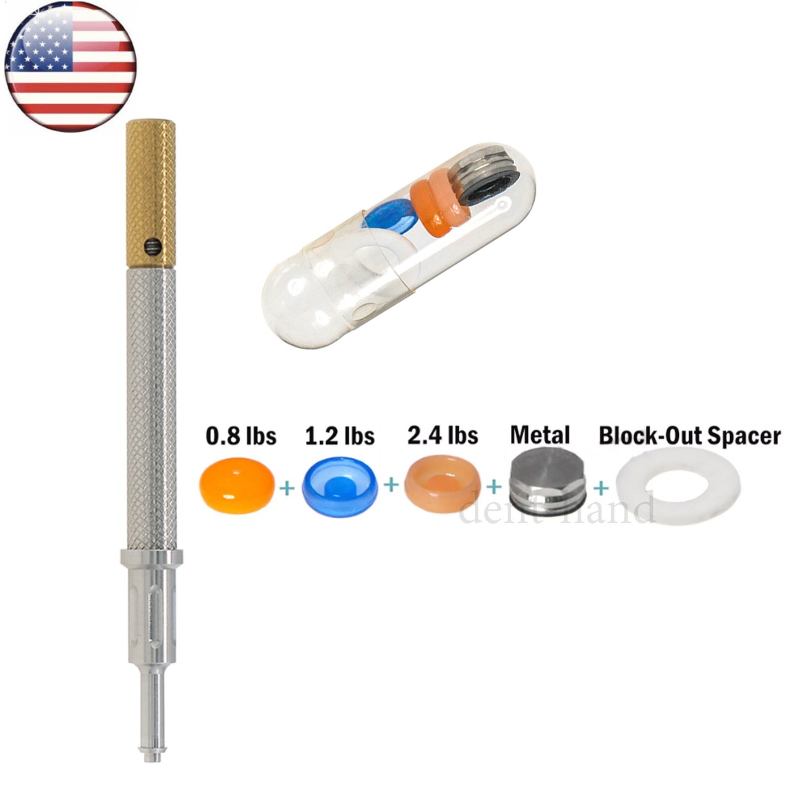 US Dental Universal Implant Retention Caps Metal Housing Set Remove Core Tool