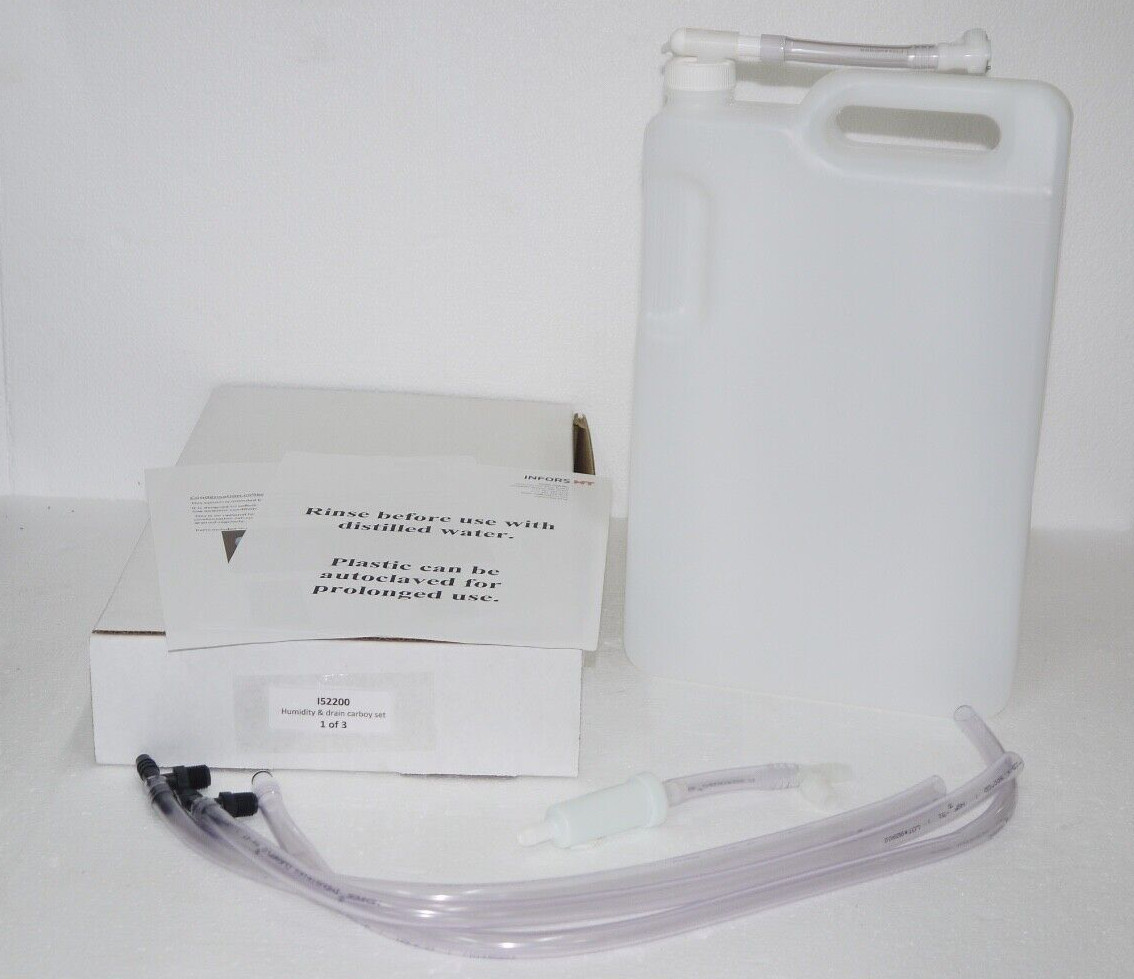 Infors HT I52200 Condensation Collection Humidity Drain Carboy Set 4L New