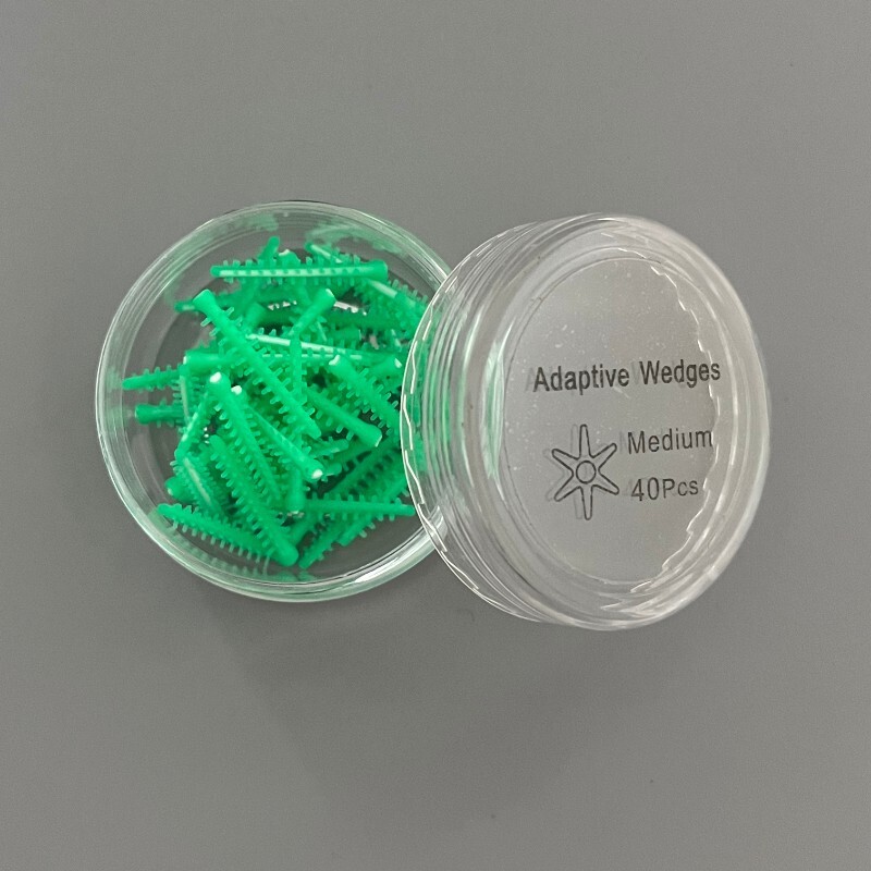Silicone Dental Adaptive Interdental Wedge Matrice Matrix Elastic Wedges 40pcs