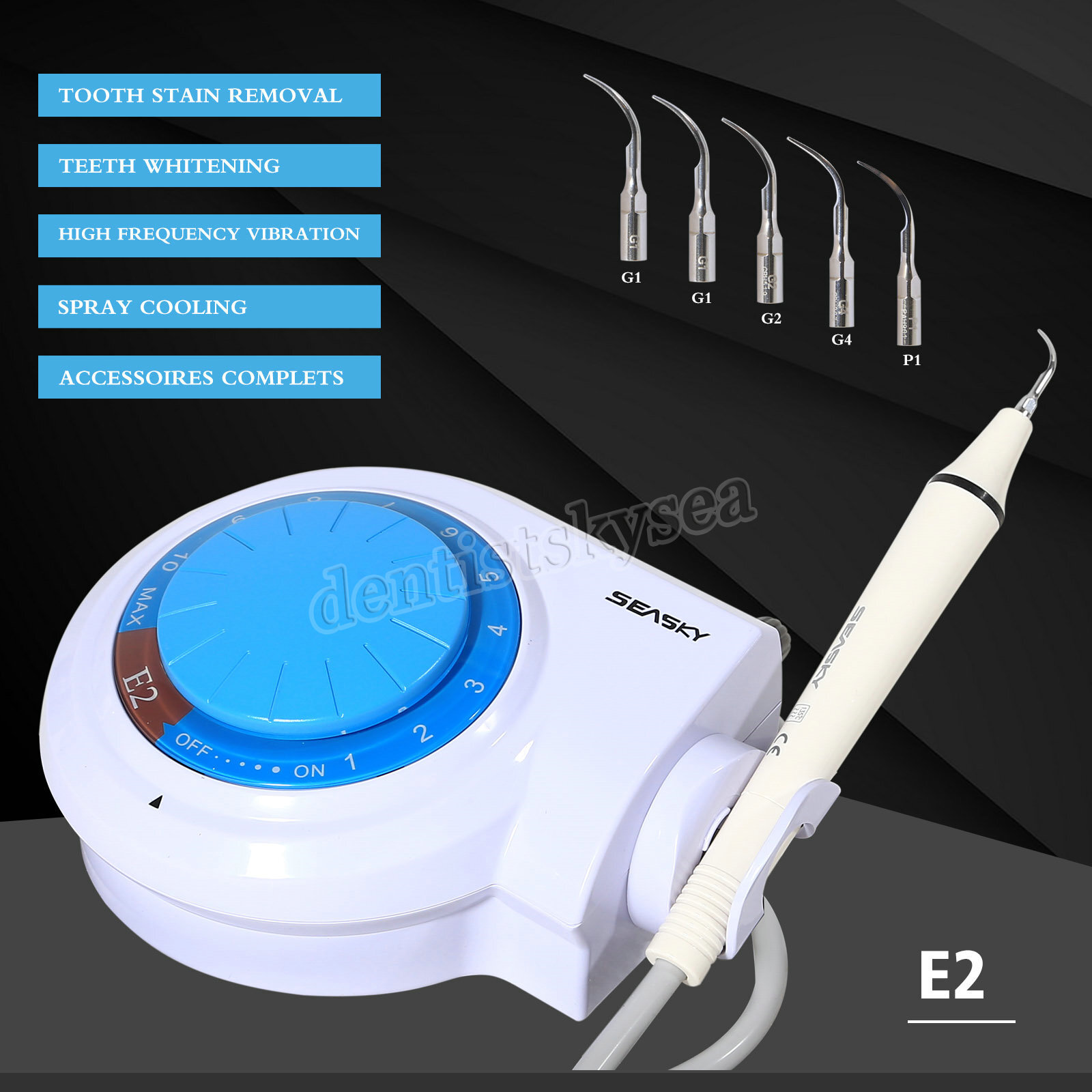 NEW Dental Ultrasonic Piezo Scaler Machine Handpiece Tips fit Cavitron EMS E2+
