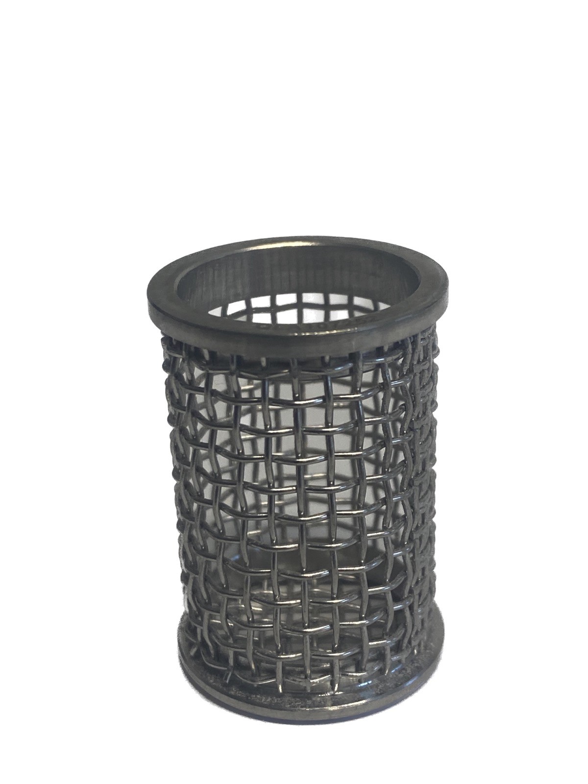 Used QLA Stainless Steel 10 Mesh Dissolution Basket 1-1/2” H x 1” OD BSK010-01