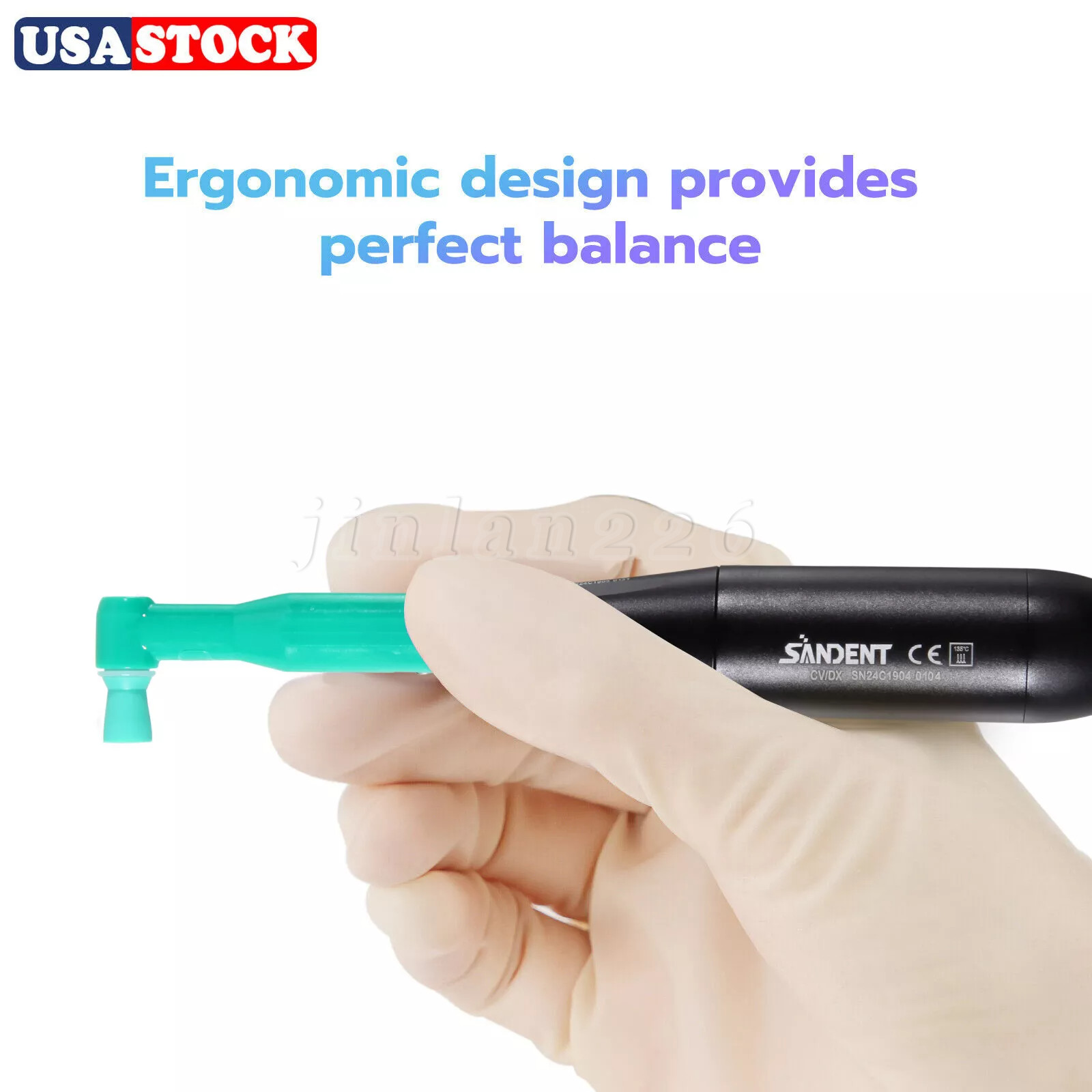 Premium Plus Dental Hygiene Prophy Handpiece Air Motor 2 Holes 4:1 Nose Cone