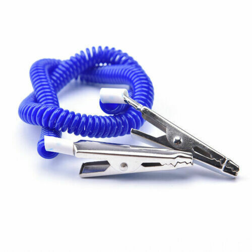 20 Pcs Dental Plastic Reusable Flexible Coil Stretchy Chain Napkin Holder Blue