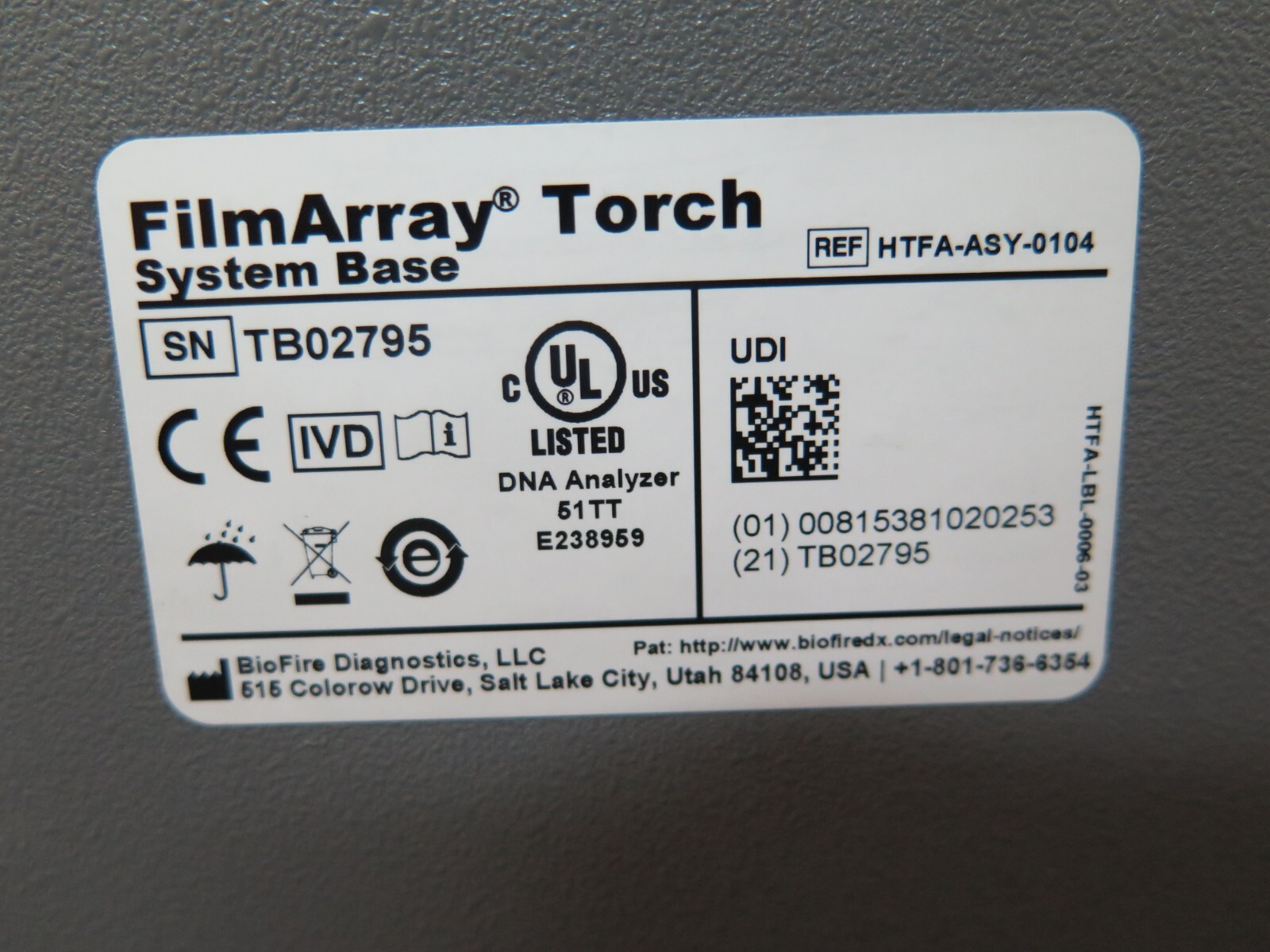 BioFire FilmArray Torch 12 Module Multiplex PCR Molecular Analyzer System