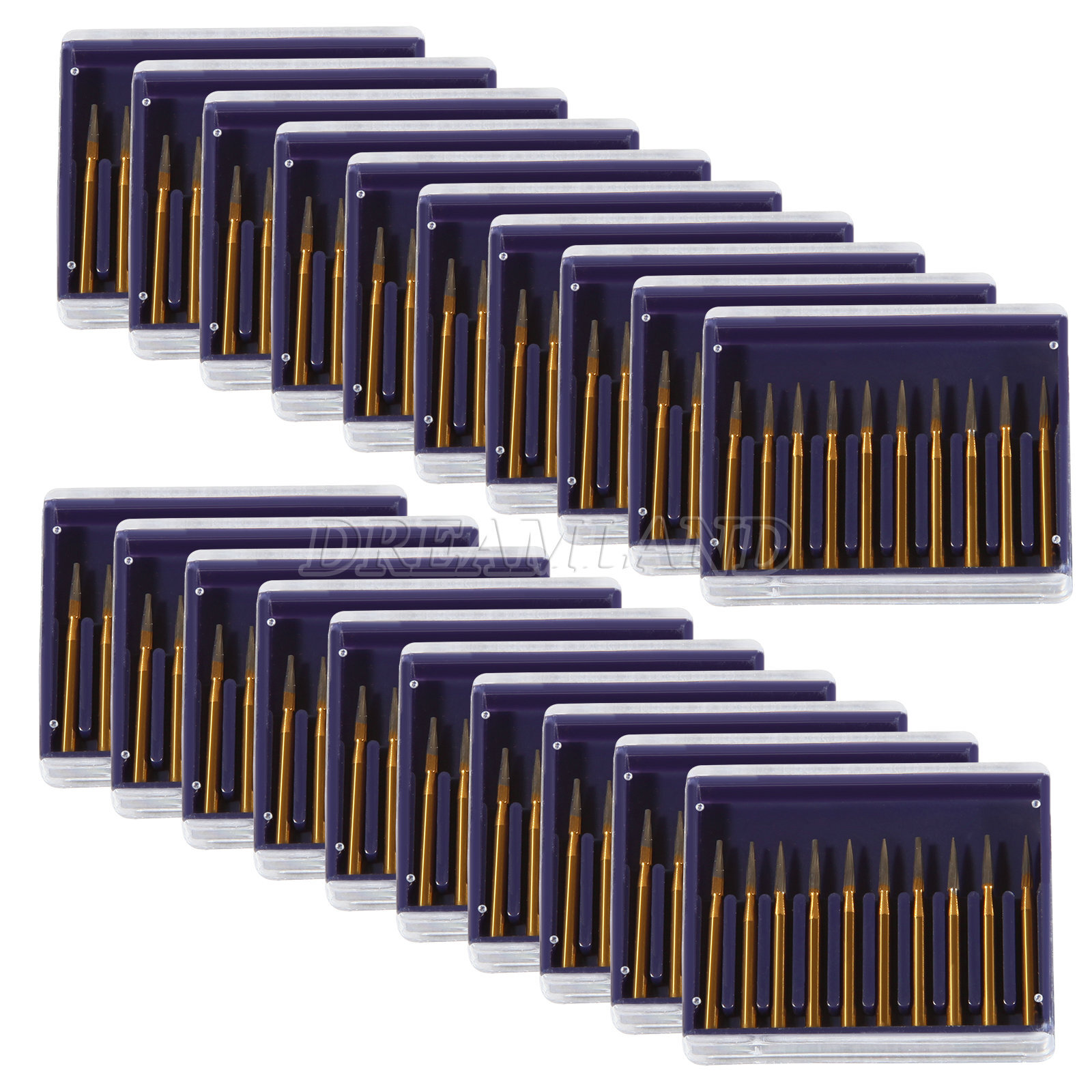 Dental Tungsten Carbide Trimming & Finishing Burs Drill Flame FG 7901 10-50pcs