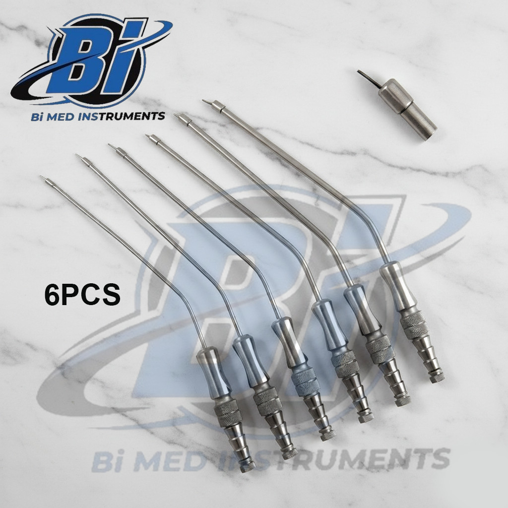 6 PCs Set Frazier Suction Tubes With Ball Tip 6 To 12 Fr Surgical Instruments