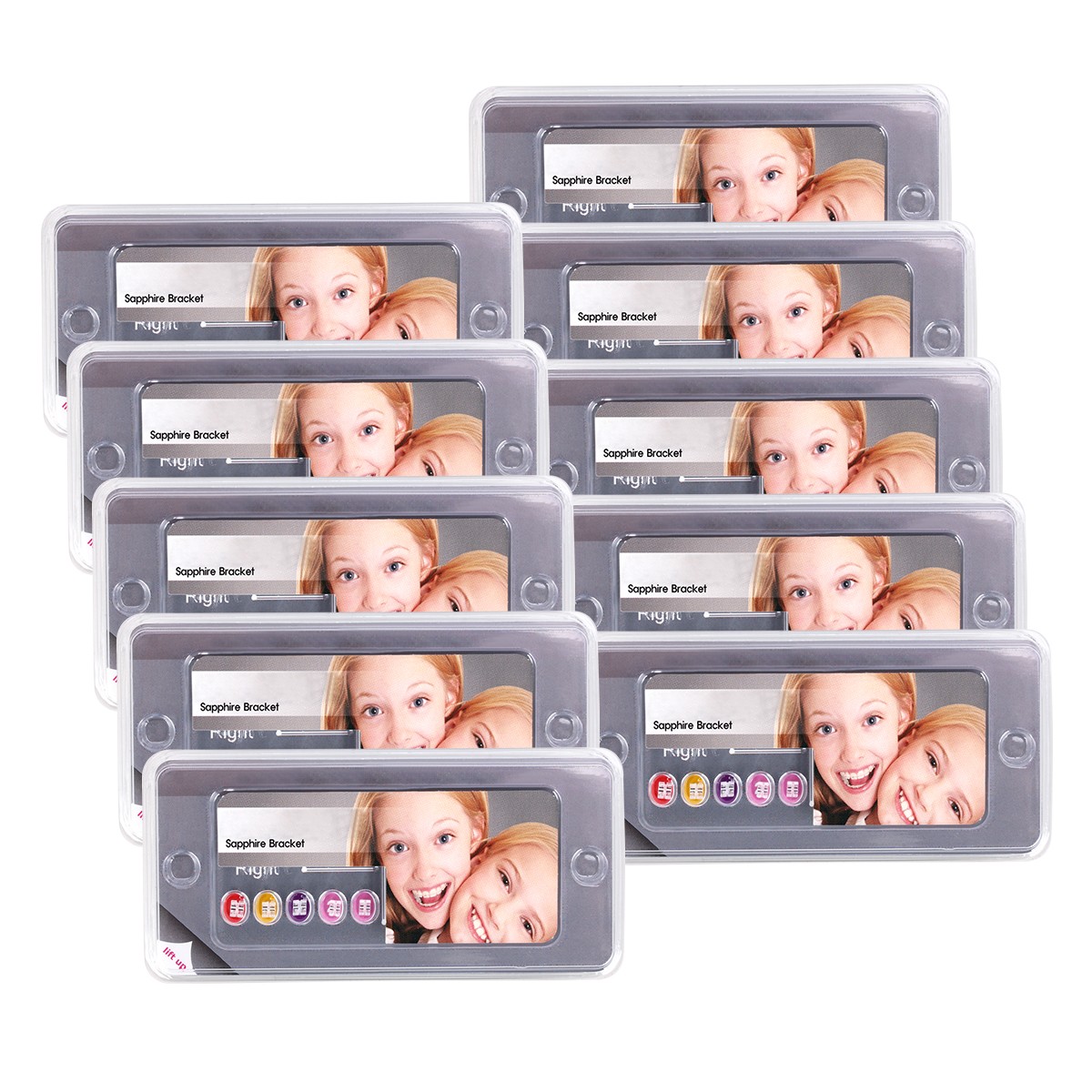 ABSOLUTE Dental Orthodontic Ceramic Brackets Braces Mini Roth 022 Hooks 345 FDA
