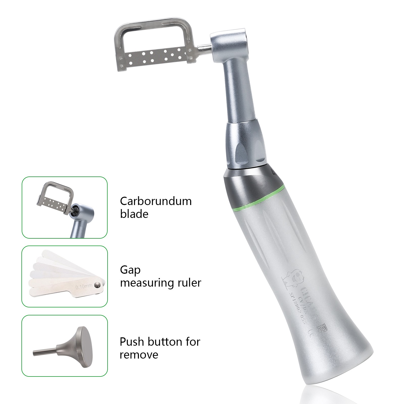 CICADA Dental 4:1 Contra Angle IPR Handpiece + Interproximal Strips Kit dk