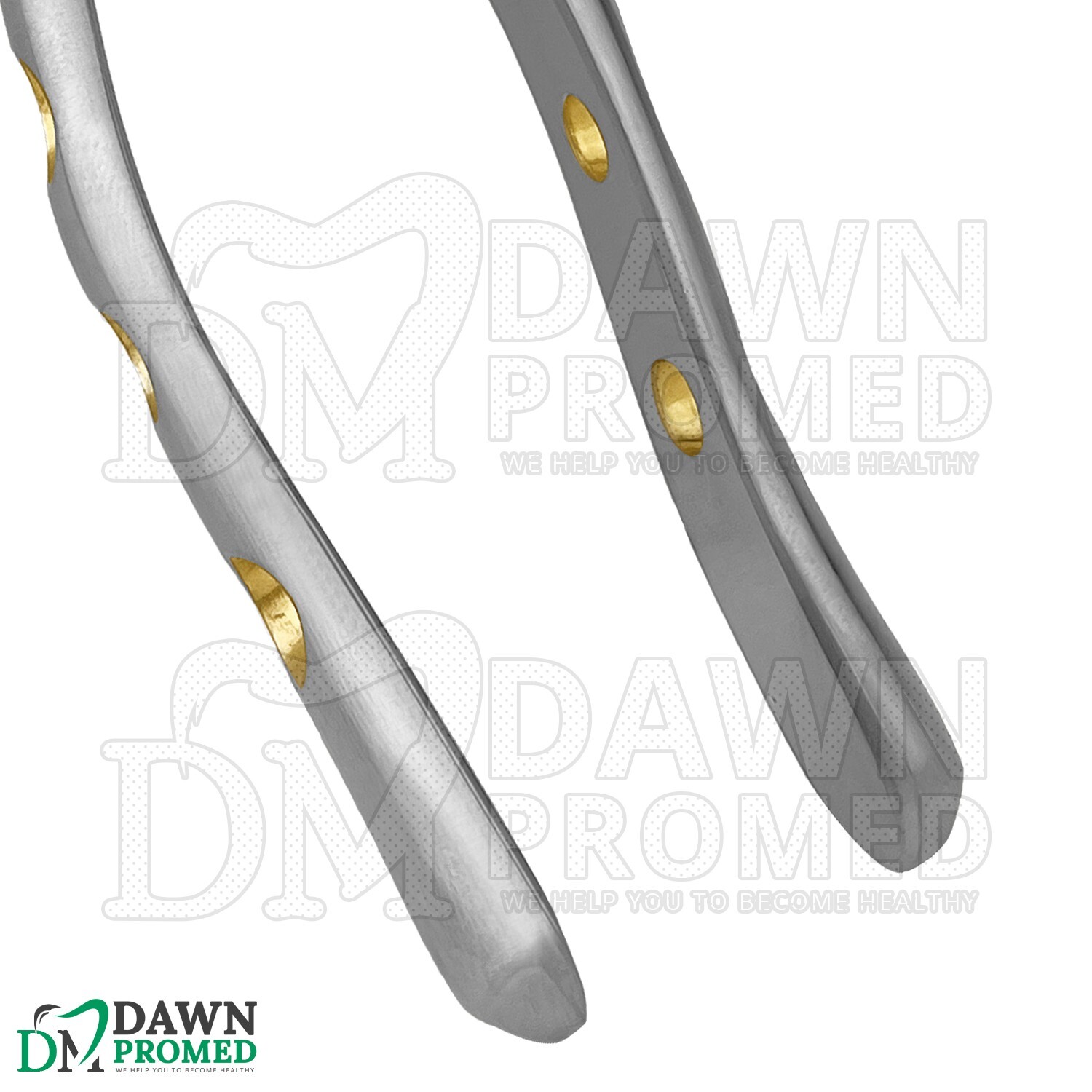 Dental Extracting Forceps #151 P-1 Gold Hollow Python Grip Handle German Grade