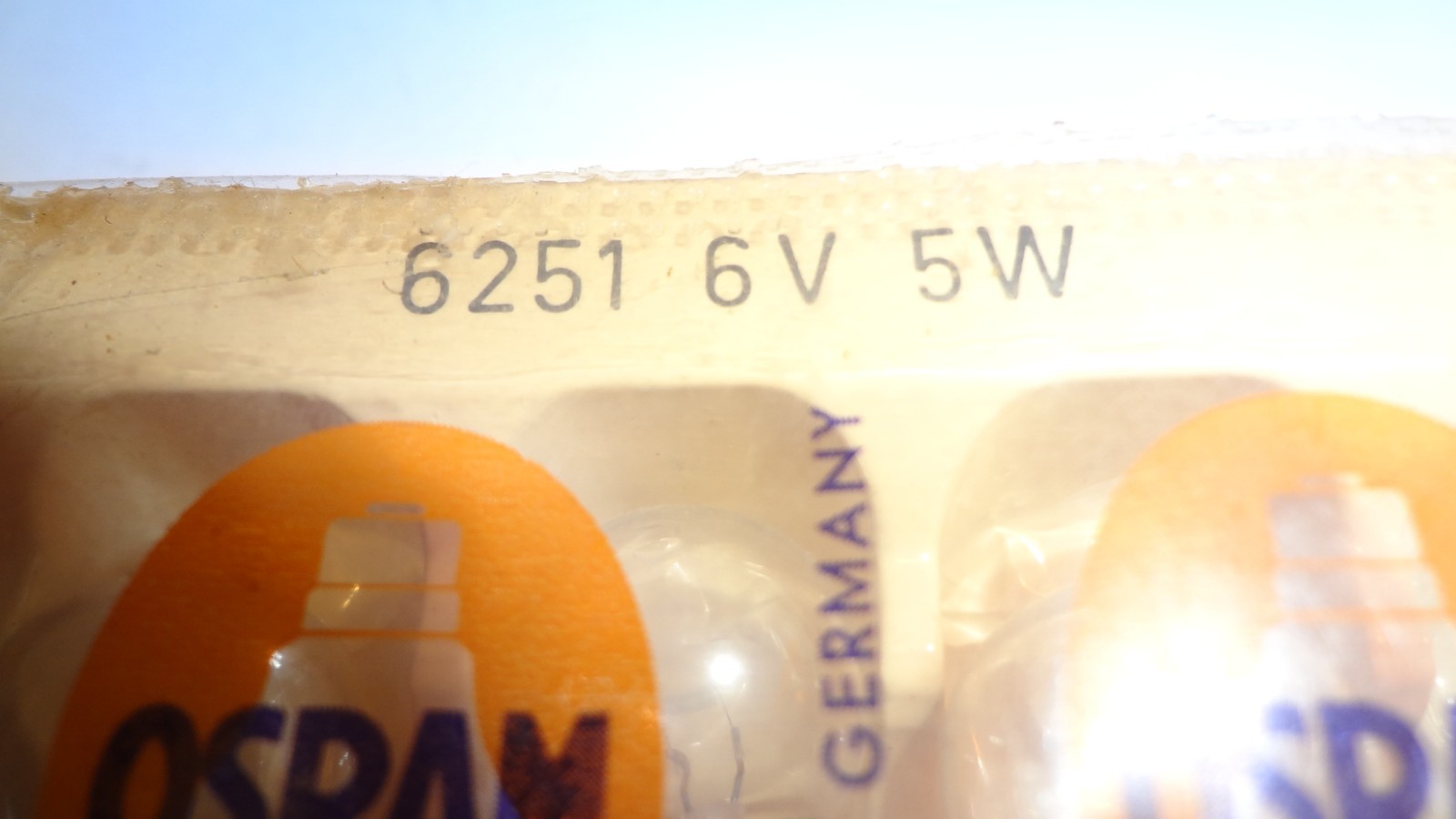 OSRAM BULB #6251 NEW open PACK (4ea) 6V 5W, LEITZ #500073 **NEW OLD STOCK**