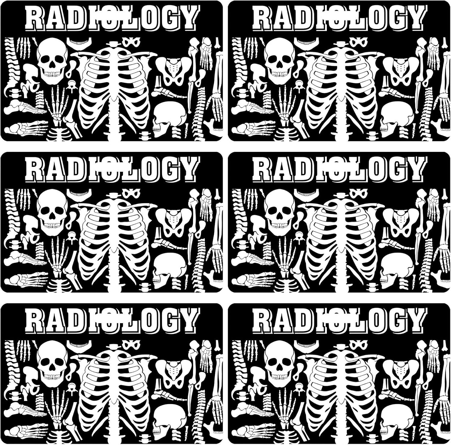 10 Pieces Xray Marker Holder Skeleton Themed PVC Xray Marker Holder X-Ray Badge