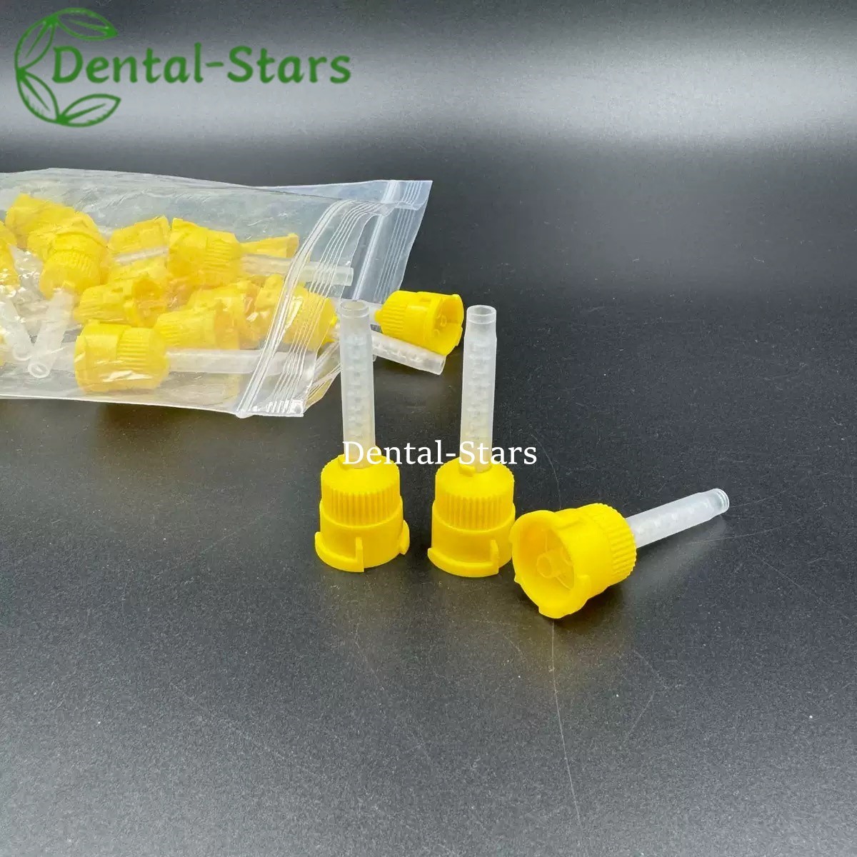 Dental Mixing Tips Impression HP Tips Yellow Short 5.0mm (1:1) 50Pcs/Bag