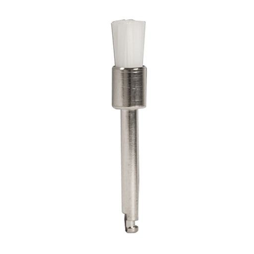ipana Latch Type Flat Prophy Brush, Regular White Nylon, Metal Shank, 144/Box