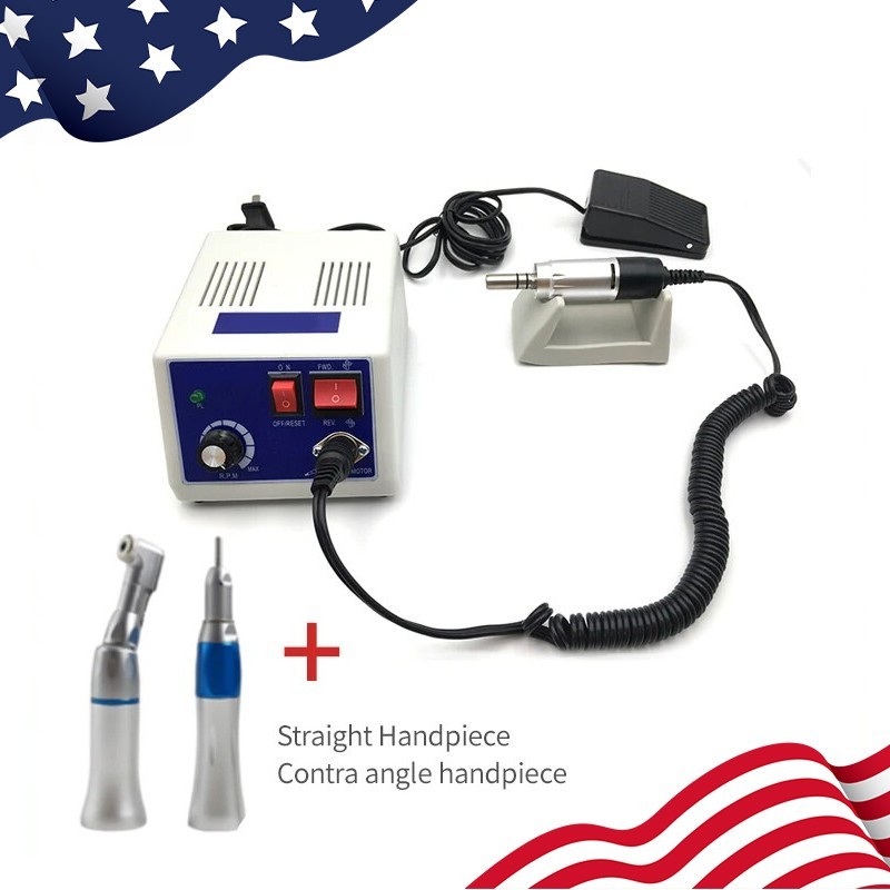 Dental Lab Electric Micromotor Polishing Unit + 35K rpm Motor Handpiece